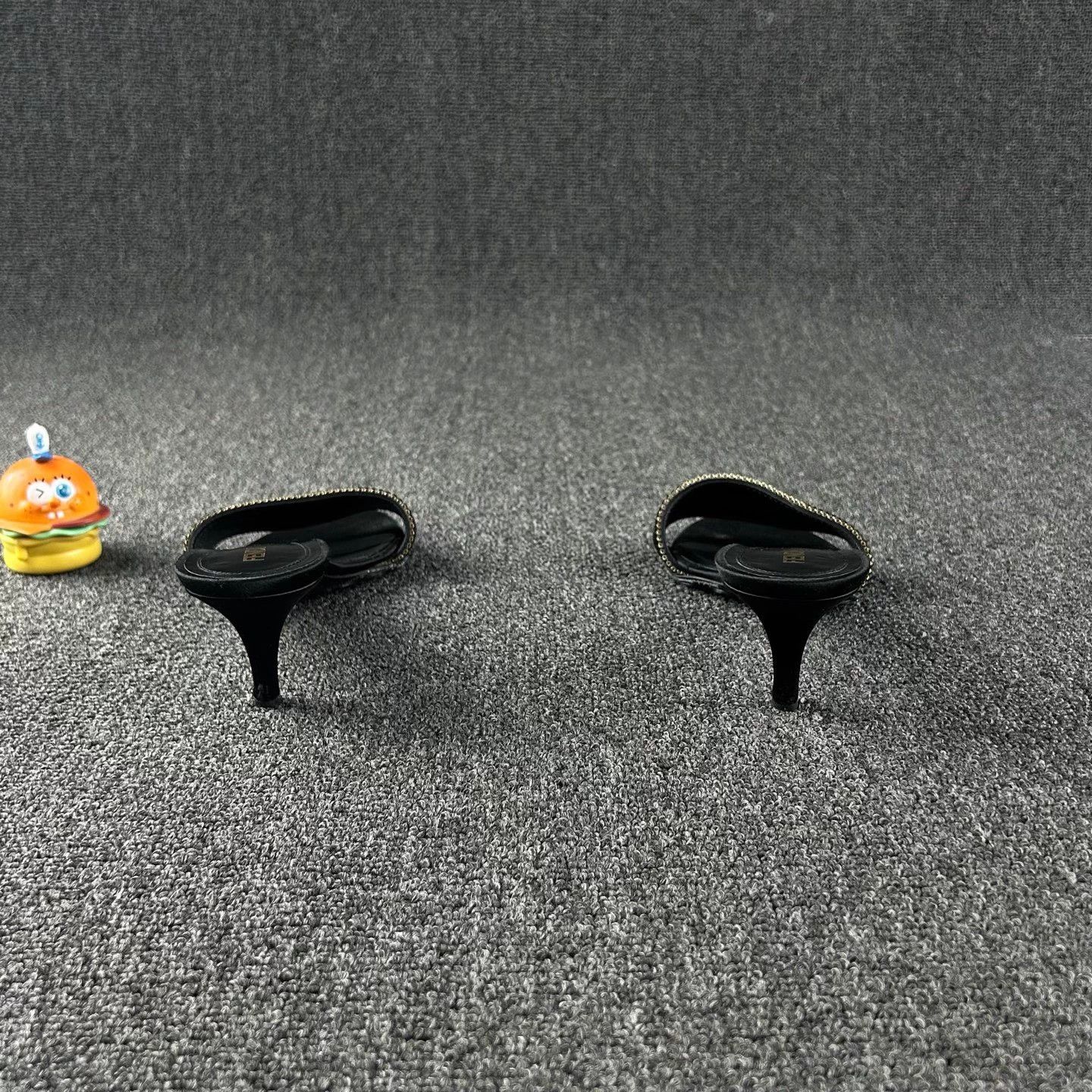 Fendi FENDI Black Heeled Sandals Size 37 Size US 6 / IT 36 - 5 Thumbnail
