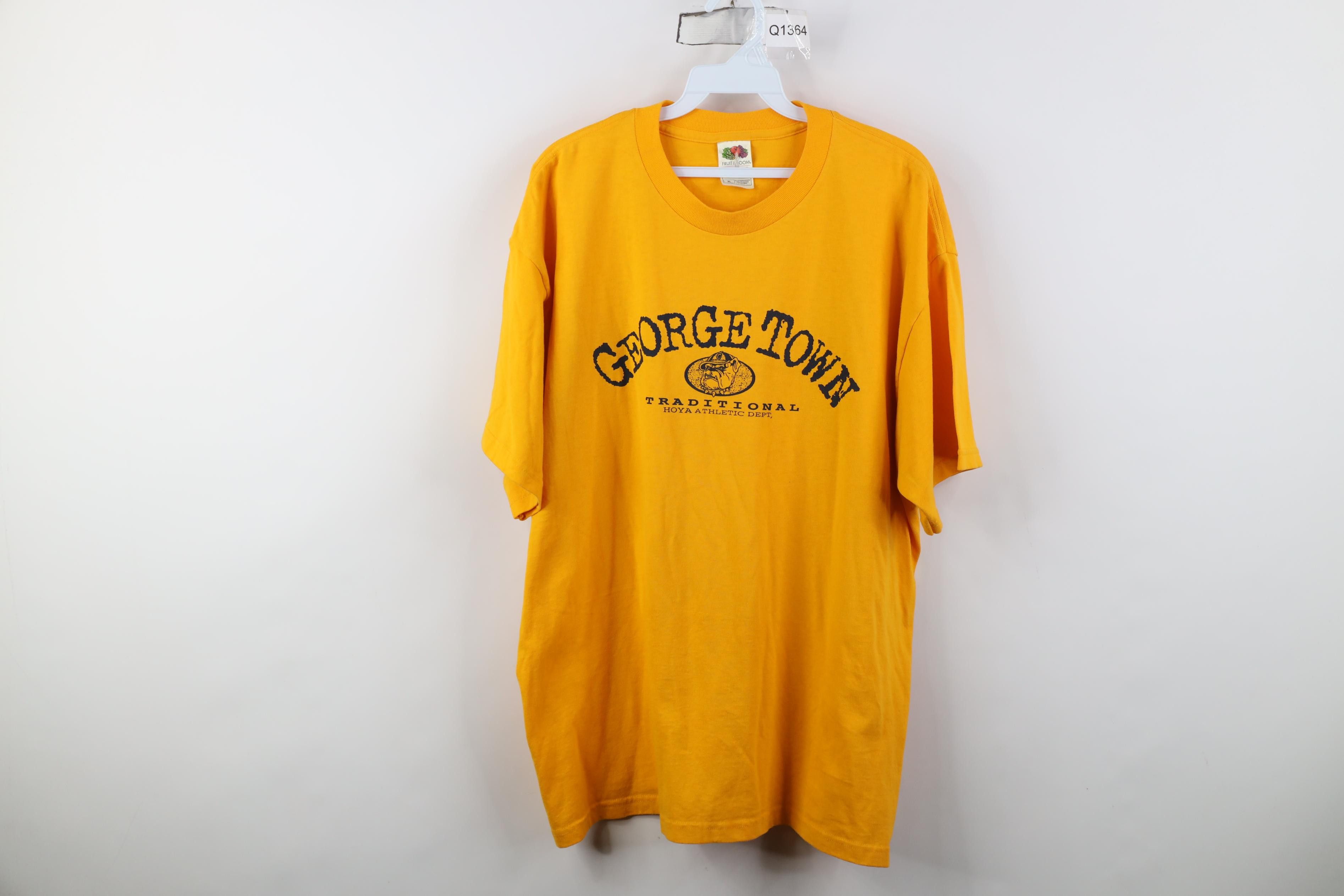 Vintage Vintage 90s Y2K Georgetown University Athletic T-Shirt Size US XL / EU 56 / 4 - 1 Thumbnail