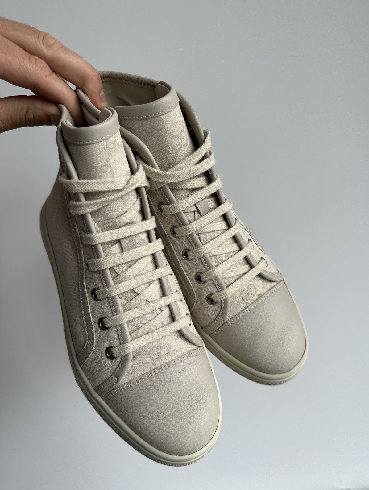 Gucci GUCCI high top GG logo print monogram canvas sneakers Size US 7.5 / IT 37.5 - 4 Thumbnail
