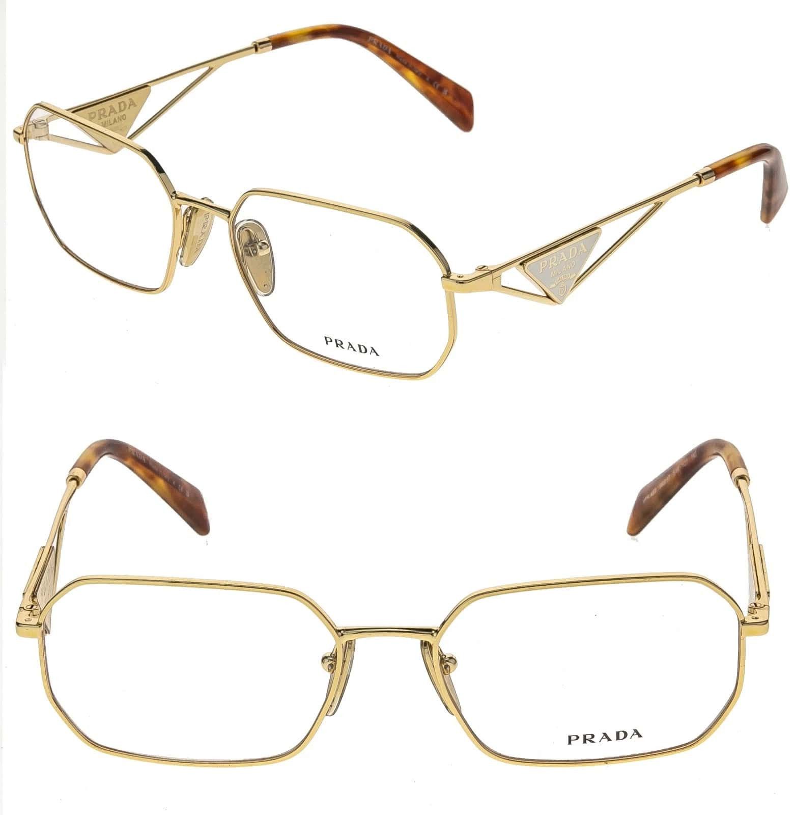 Prada PRADA TAMPO PRA53V Gold Triangle Logo Metal Optical A53 Size ONE SIZE - 1 Thumbnail