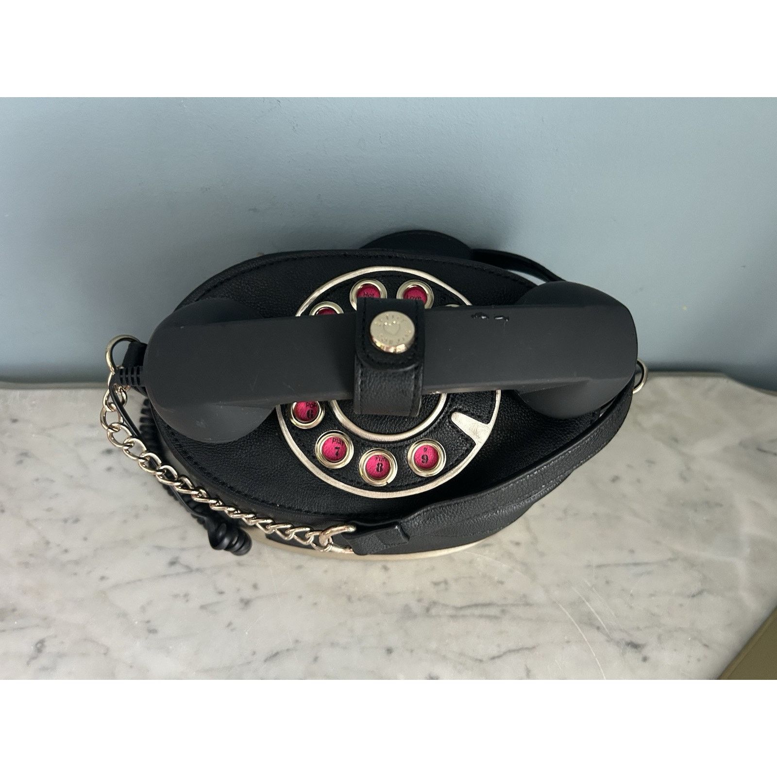 Betsey Johnson Betsey Johnson Telephone Bag BLACK Shoulder Crossbody Purse Size ONE SIZE - 15 Thumbnail