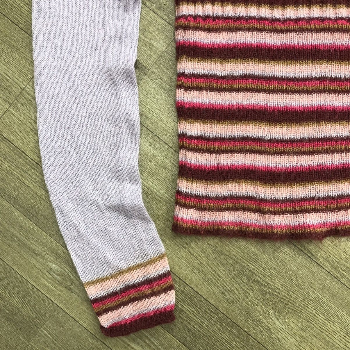 Dolce & Gabbana 2000s Dolce & Gabbana D&G Striped Mohair Knit Sweater Luxury Size US M / EU 48-50 / 2 - 5 Thumbnail