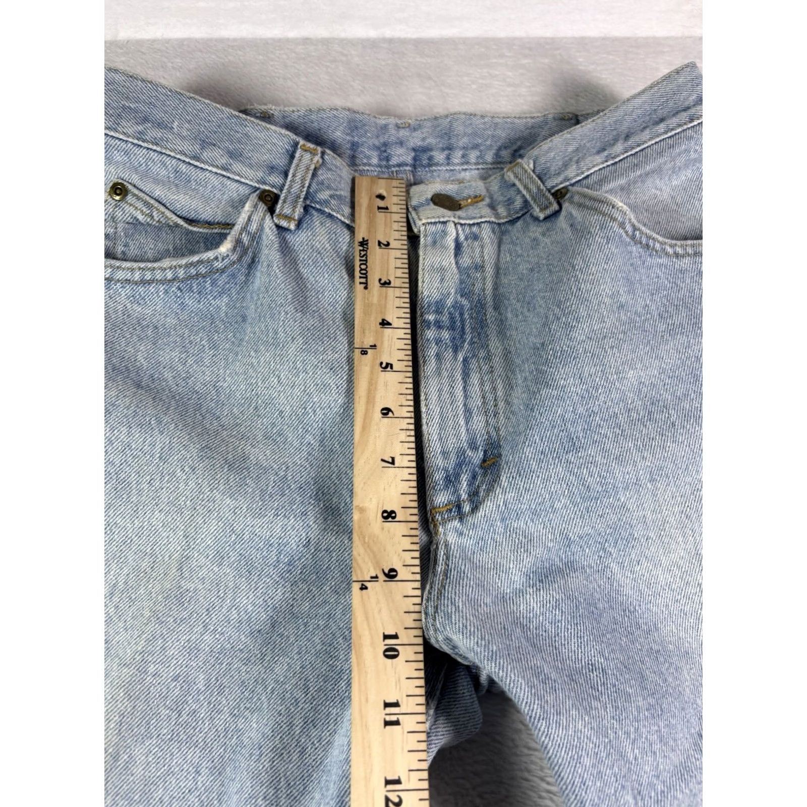 Lee VINTAGE Lee Jeans Men’s Straight Leg Size 32x30 Light Blue Wash USA USA Lee Straight Leg Jeans Mens 32x30 Blue Denim Cotton 5-Pocket Pattern Solid Size US 32 / EU 48 - 3 Thumbnail