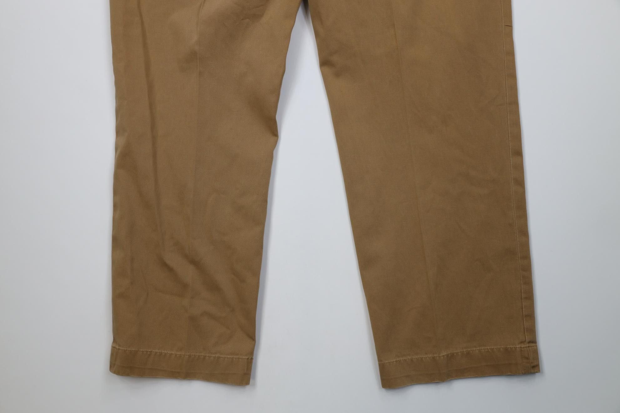Polo Ralph Lauren Vintage 90s Ralph Lauren Prospect Wide Leg Chino Pants Brown Size US 40 / EU 56 - 13 Thumbnail