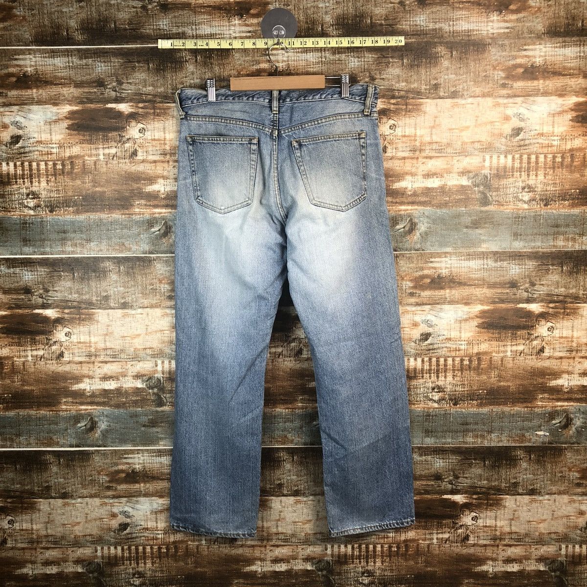 Japanese Brand DL Uniqlo Blue Distressed Denim Pants #C292 Size US 32 / EU 48 - 13 Thumbnail
