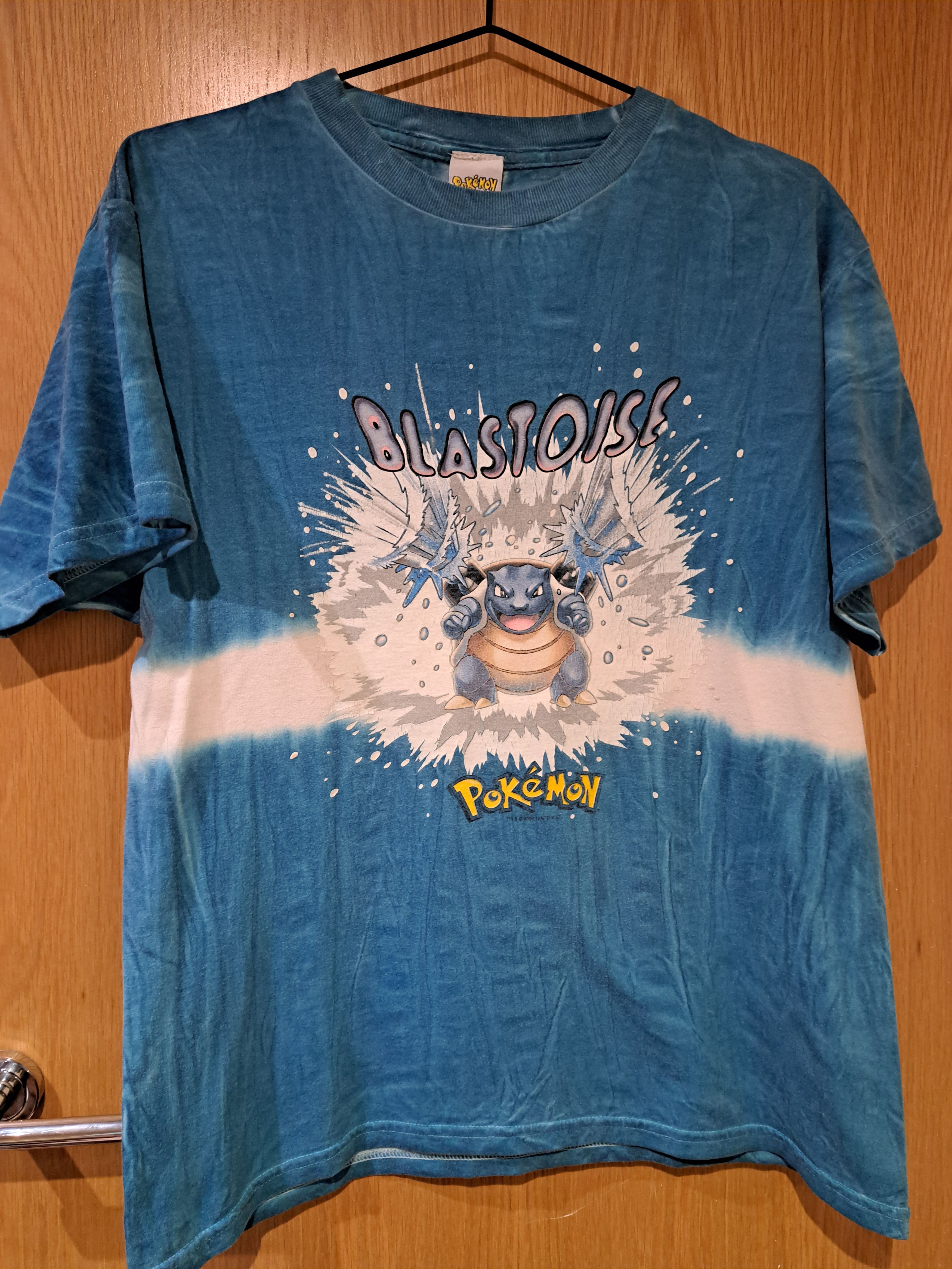 Image of Vintage Y2K Pokemon Solo Blastoise Lue in Blue, Men's (Size XL)