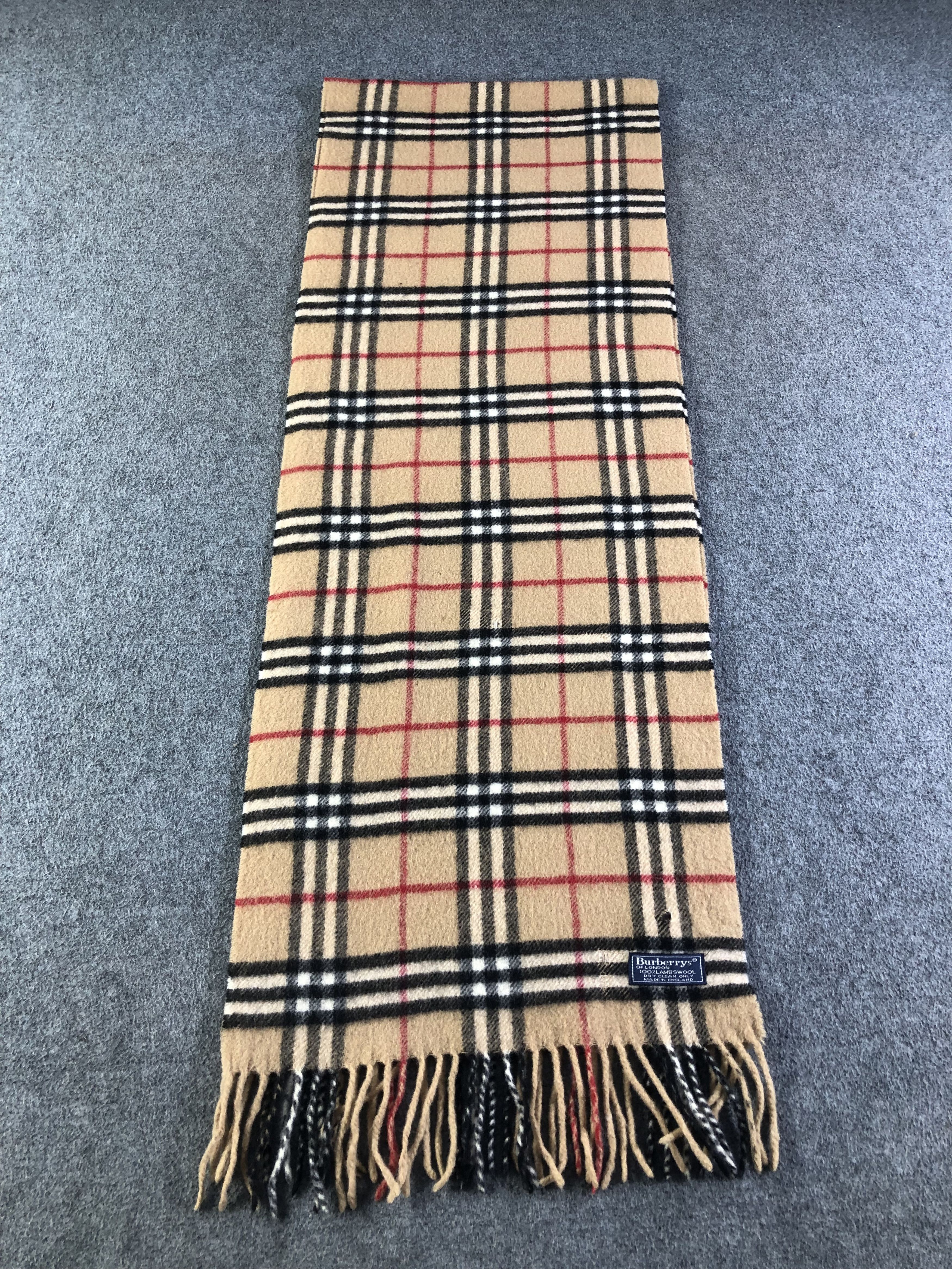 Burberry Burberrys Lambswool Scarf / Muffler / Neckwear SS1320 Size ONE SIZE - 2 Thumbnail