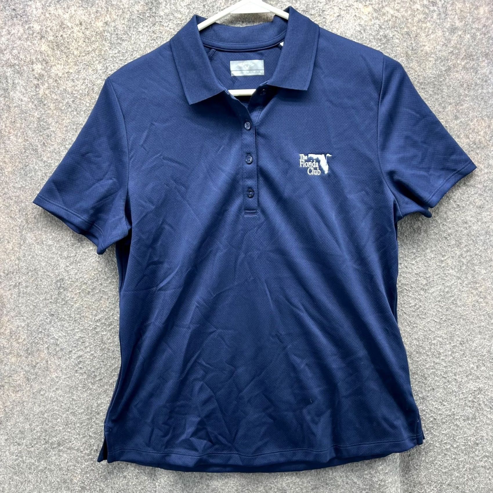 Callaway Callaway Polo Shirt Womens Medium Blue Navy Opti Dri The Florida Club Golf Size M / US 6-8 / IT 42-44 - 2 Thumbnail