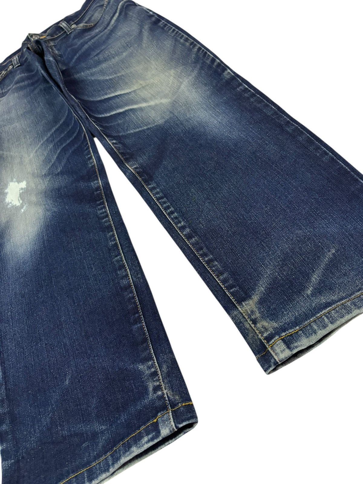 Edwin Vtg Edwin Japan 602 Distressed Jeans Size US 32 / EU 48 - 3 Thumbnail