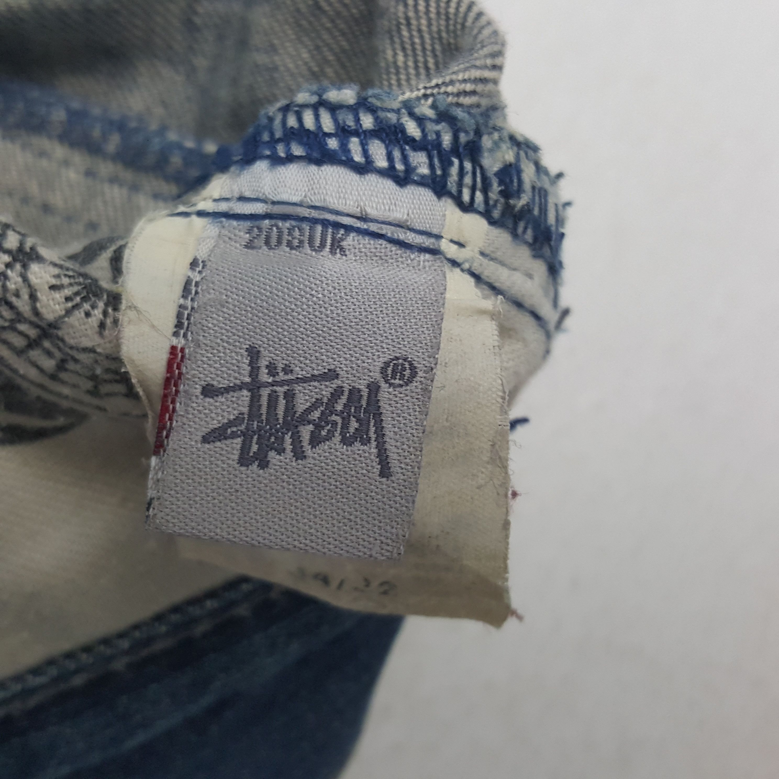 Stussy × Vintage Vintage Stussy American Brand Streetwear Denim Jeans Size US 33 - 11 Thumbnail