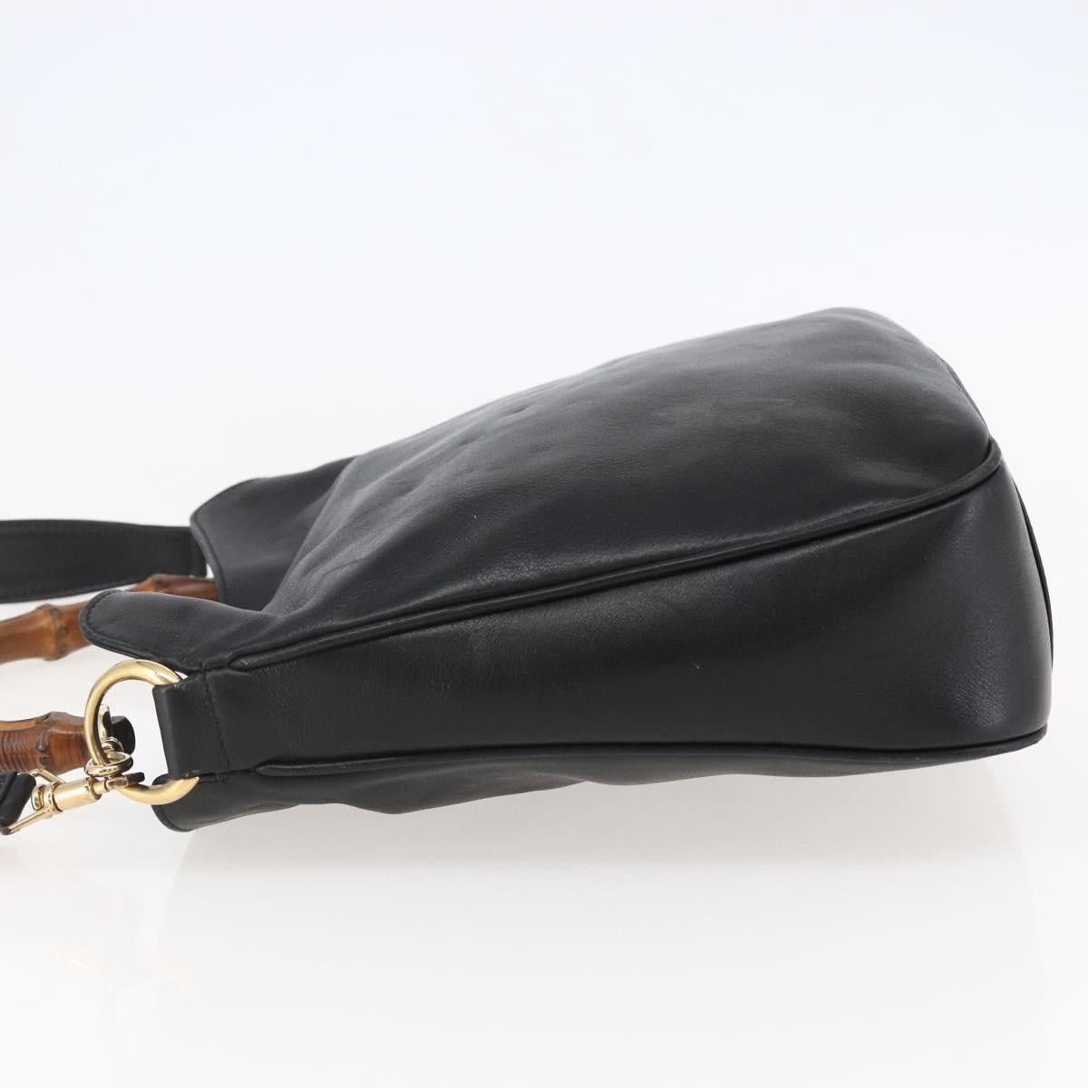 Gucci GUCCI Bamboo Shoulder Bag Leather Black Gold 001 1705 001 Size ONE SIZE - 4 Thumbnail