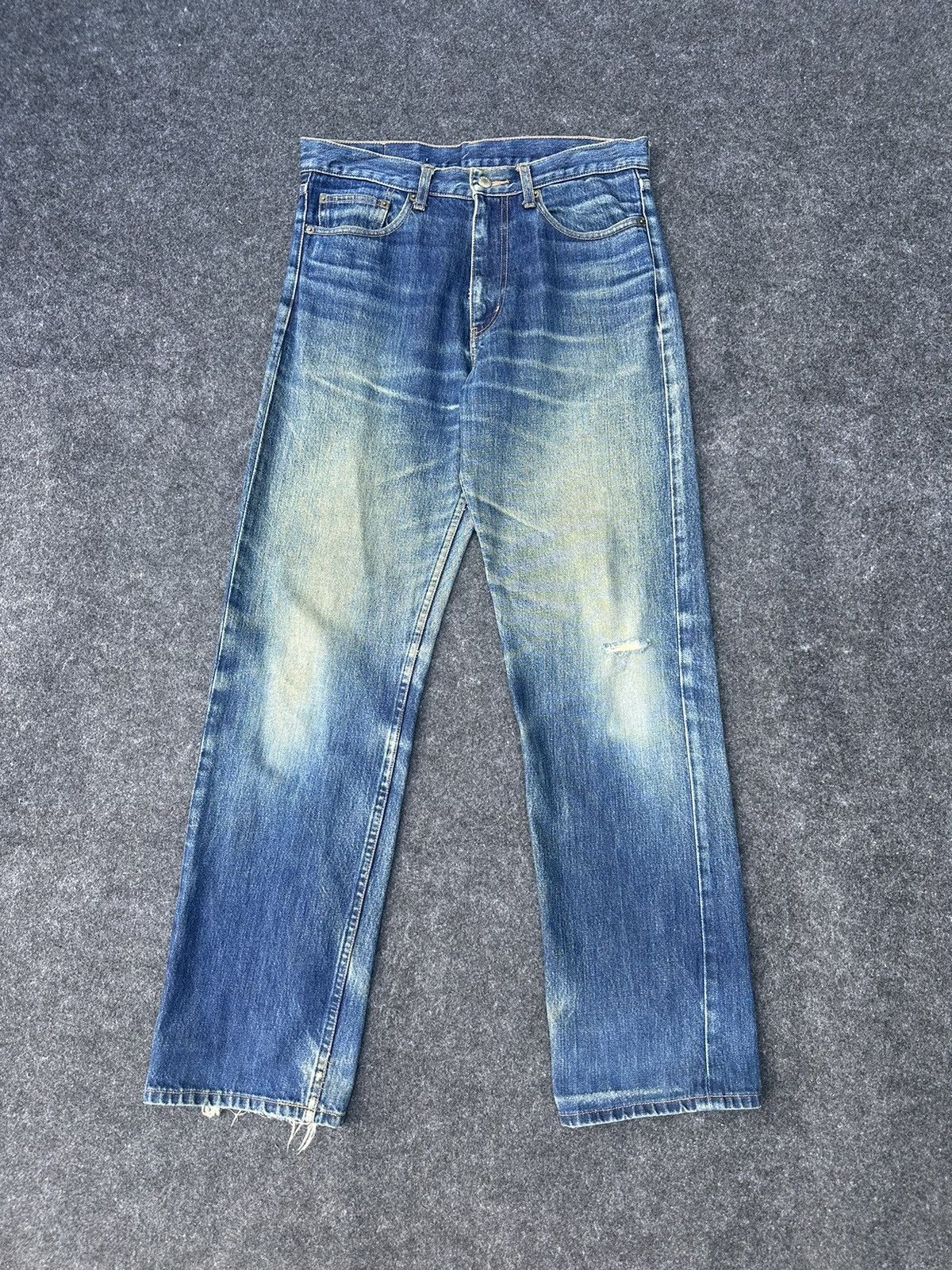 Vintage Vintage Original Denim Blue Washed Denim 31x31 D84 Size US 31 - 1 Thumbnail