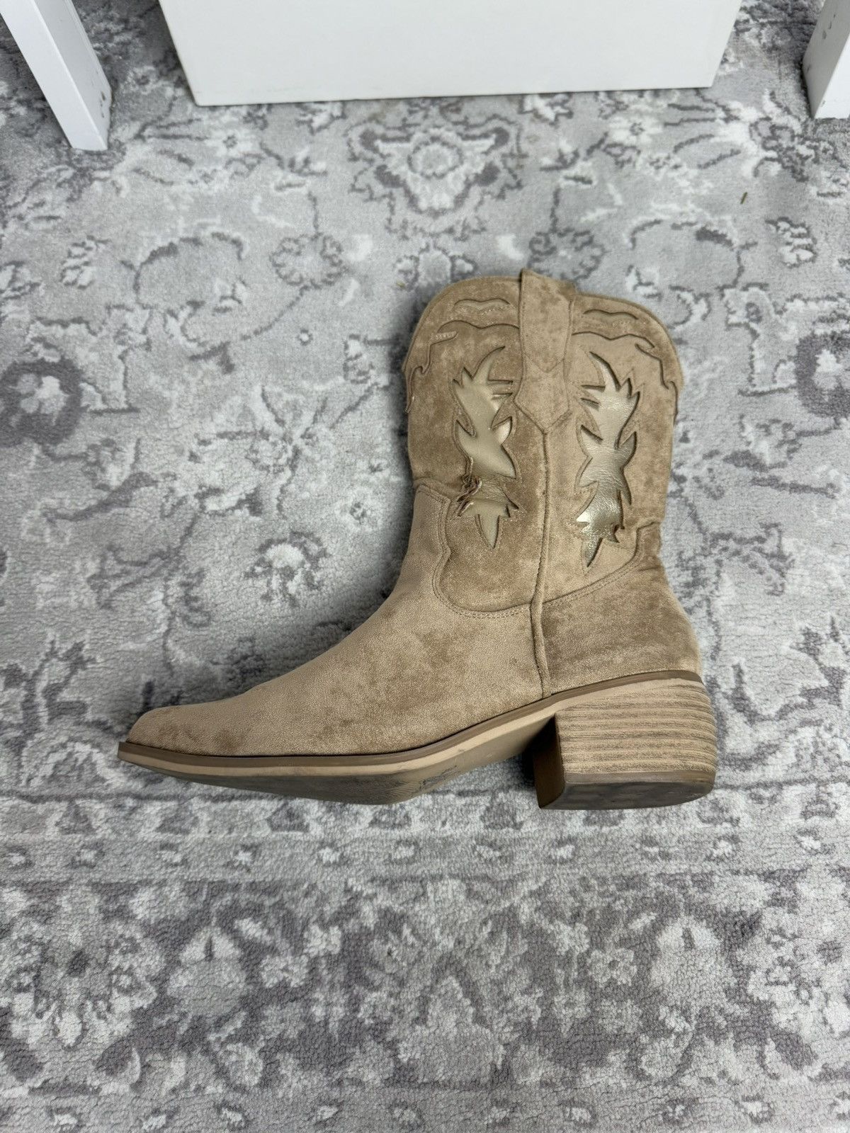 Cowboy Equipment × Vintage Vintage 90s suede cowboy boots US 7 western casual streetwear Size US 7 / EU 40 - 6 Thumbnail