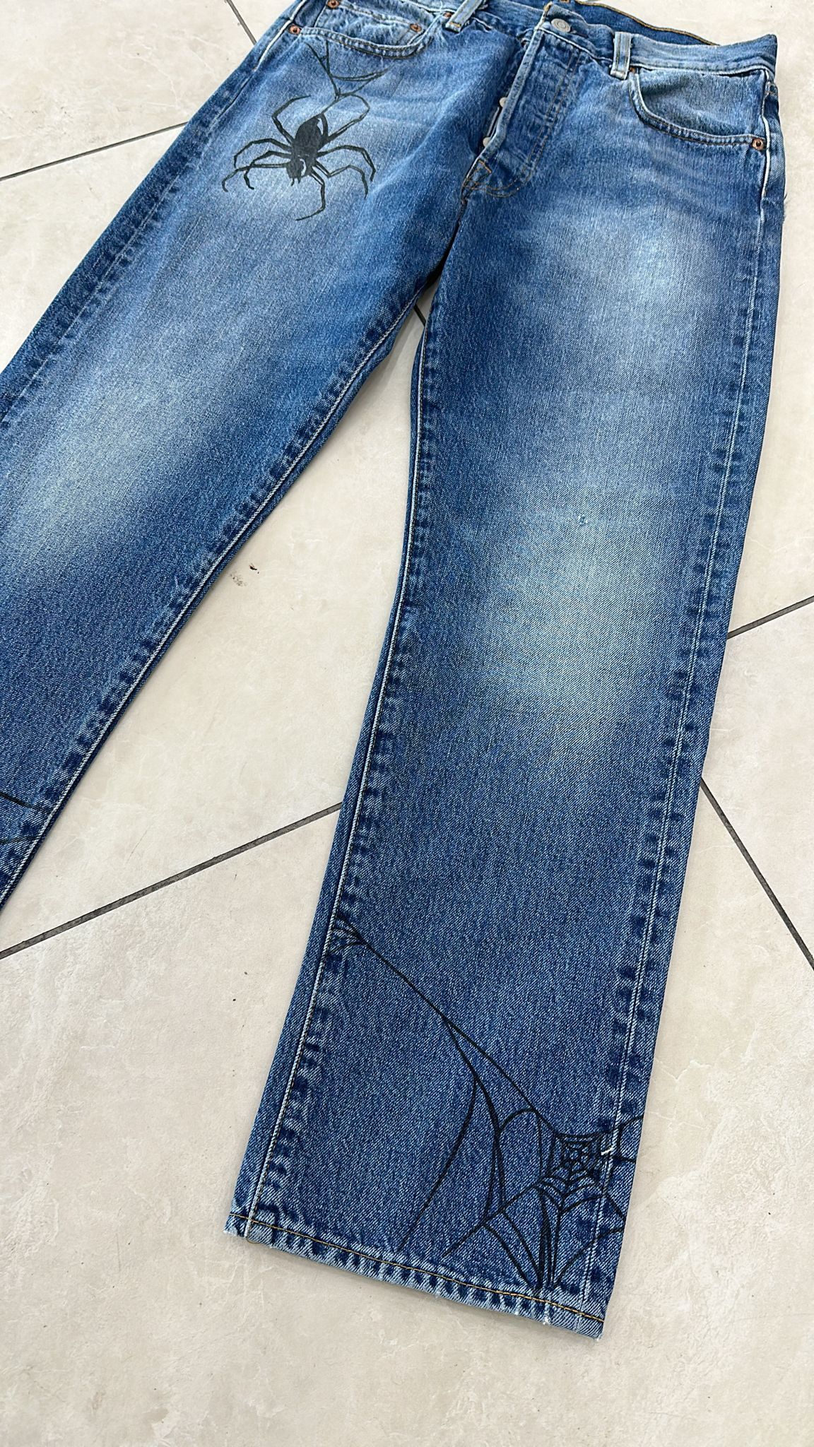Levi's Vintage Clothing LVC Levi's Vintage Clothing 1984 501XX Tangled Web Jeans Size US 31 - 5 Thumbnail