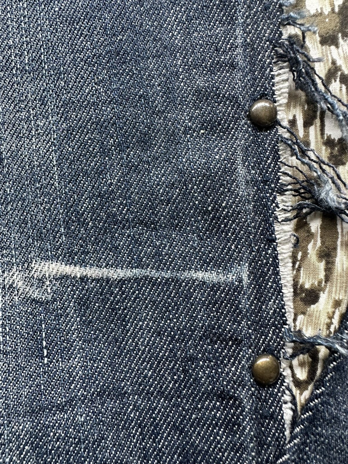 BERNINGS SHO 00's Berning Sho Black Label snake skin flared denim Size US 35 - 14 Thumbnail