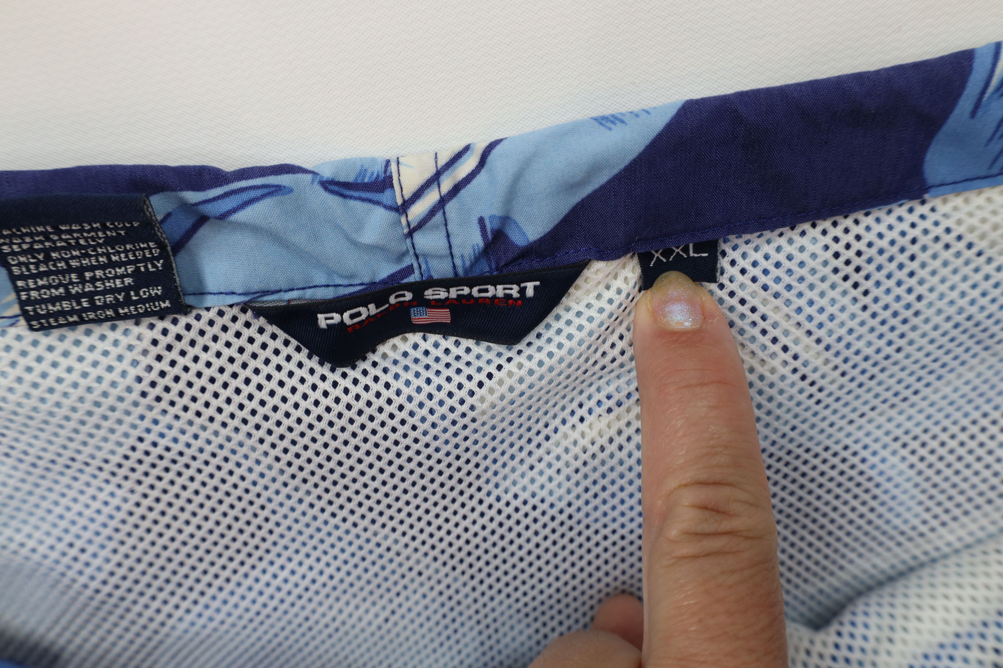 Ralph Lauren Vintage 90s Polo Sport Ralph Lauren Palm Leaf Lined Shorts Size US 38 / EU 54 - 5 Thumbnail