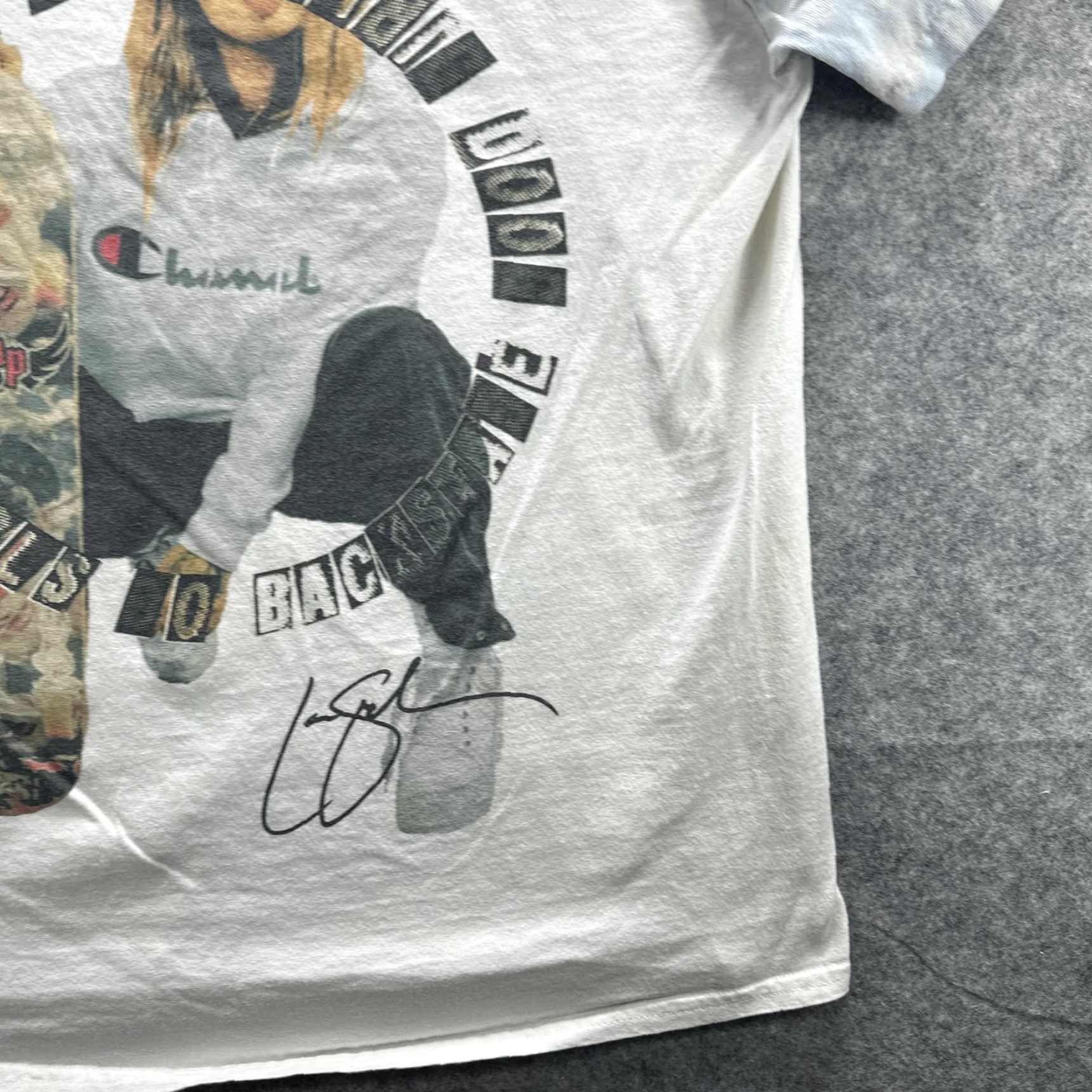 Champion Champion Skateboard Shirt Mens Large White Graphic Skater Streetwear Tee Size US L / EU 52-54 / 3 - 6 Thumbnail