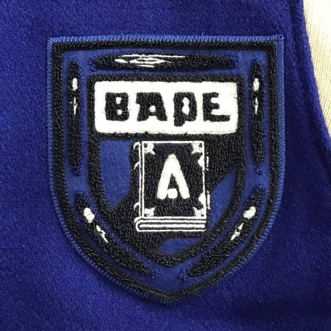 Bape × Ebbets Field Flannels BAPE × EBBETS FIELD FLANNELS Leather sleeve varsity jacket Size US M / EU 48-50 / 2 - 4 Thumbnail