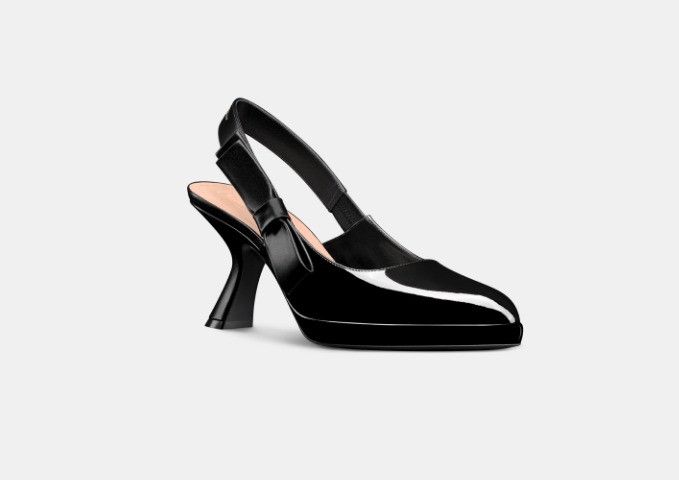 Dior o1w1db11224 Sweet-D Slingback Pumps in Black Size US 10 / IT 40 - 2 Thumbnail