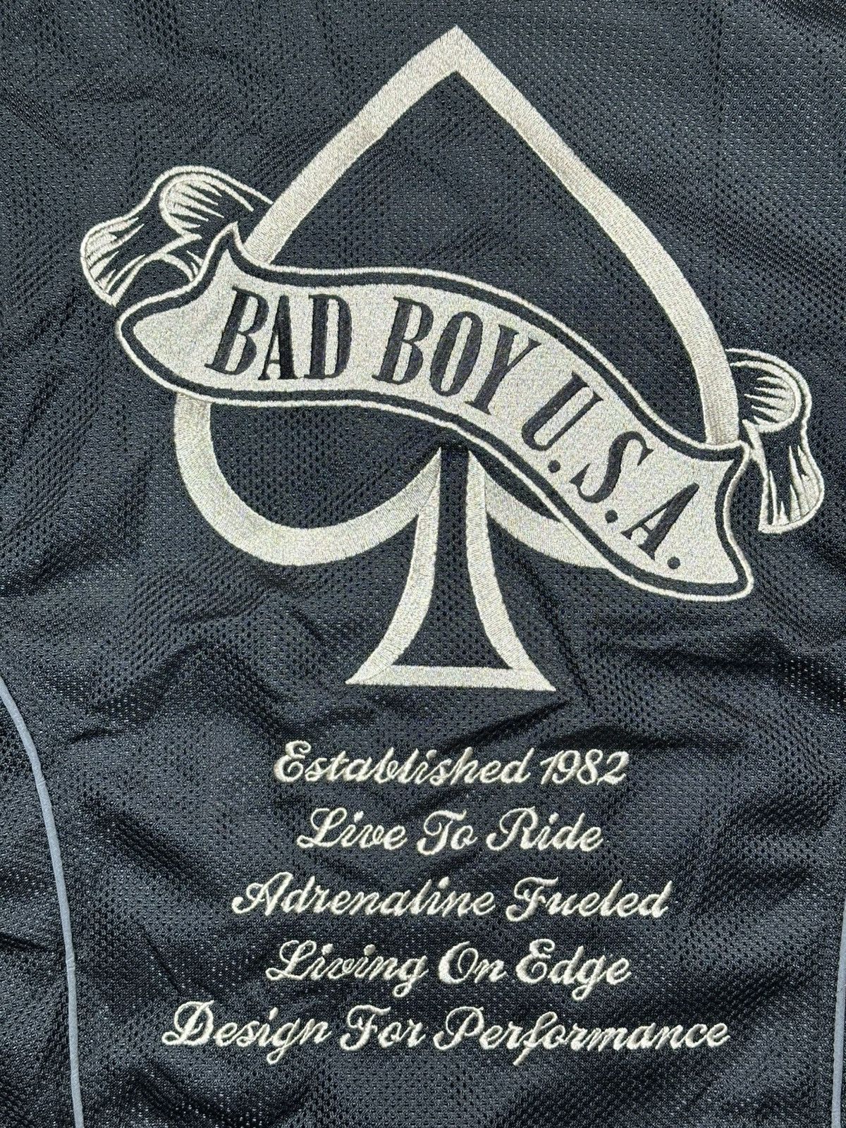 Vintage Bad Boy California black mesh motorcycle riding jacket Size US L / EU 52-54 / 3 - 10 Thumbnail
