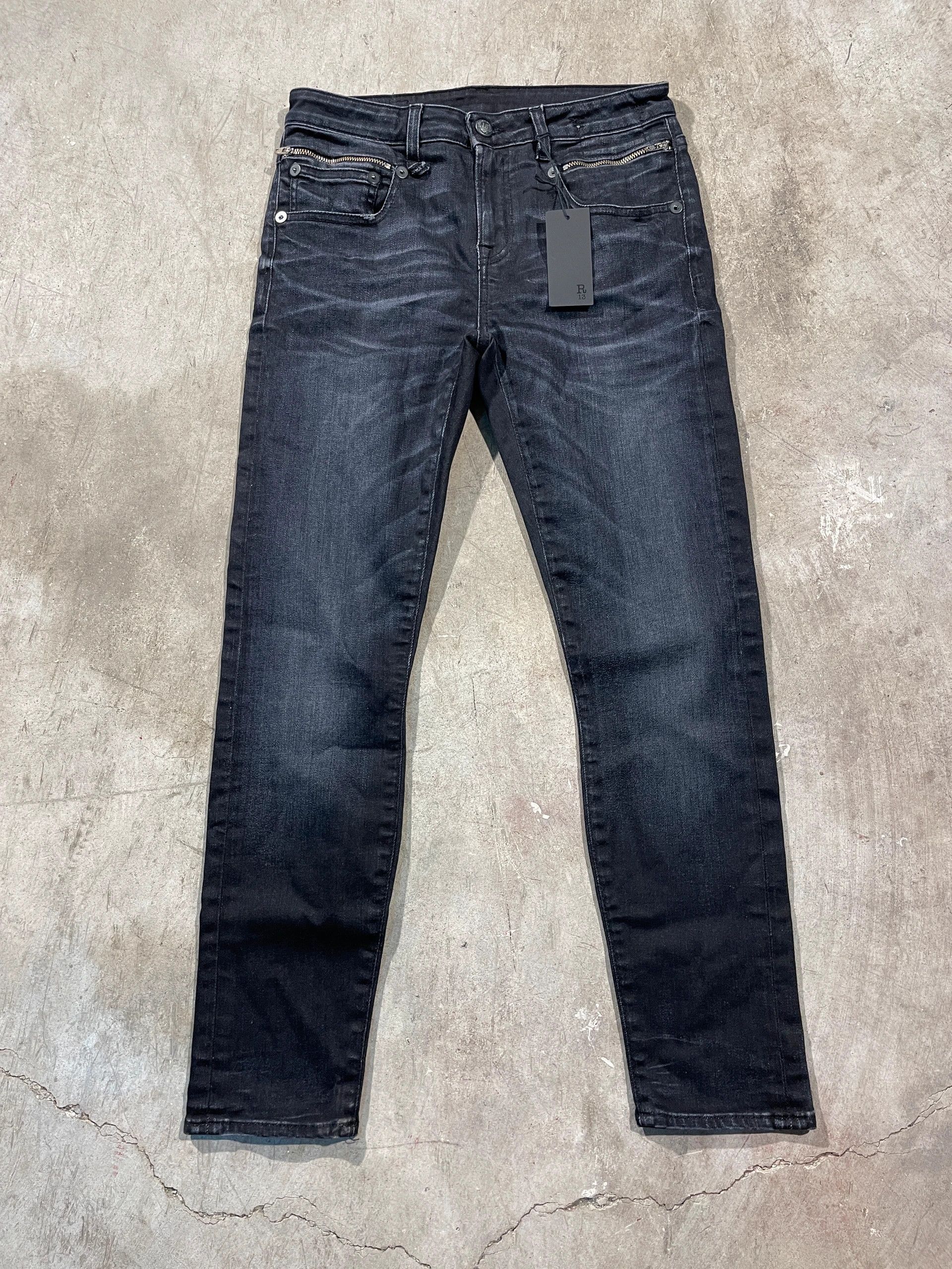 R13 R13 Biker Denim jeans Size 27" / US 4 / IT 40 - 1 Thumbnail