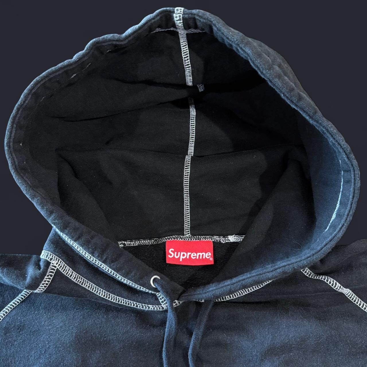 Supreme Supreme Paneled Script Hooded Sweatshirt Size US M / EU 48-50 / 2 - 4 Thumbnail