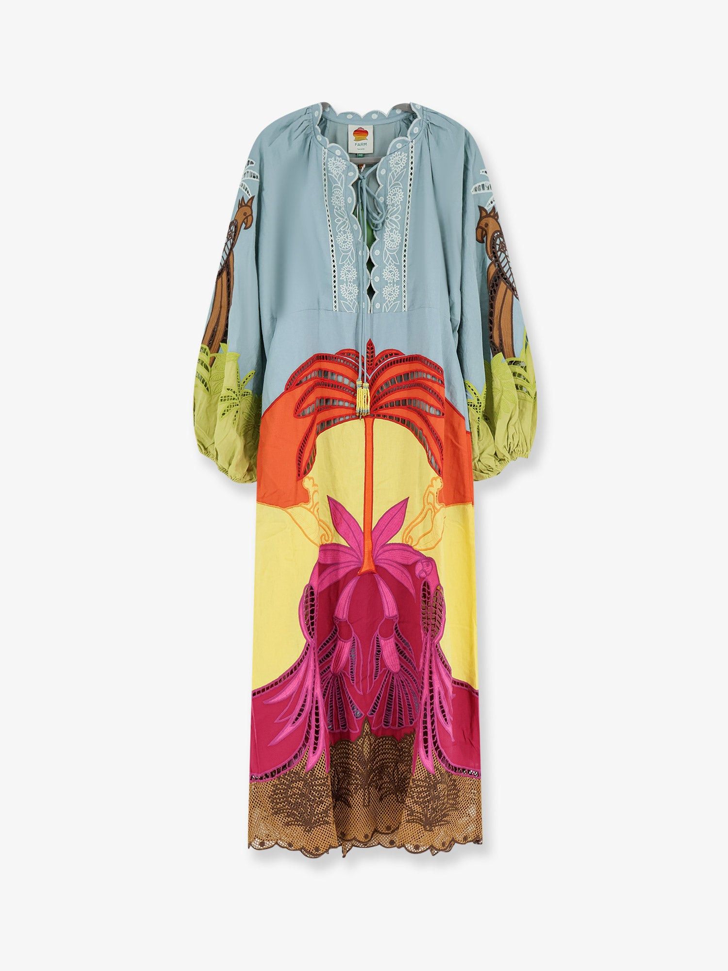 Farm Rio Usiacuri Lino And Viscose Dress Size XXS / US 00 / IT 34 - 1 Thumbnail