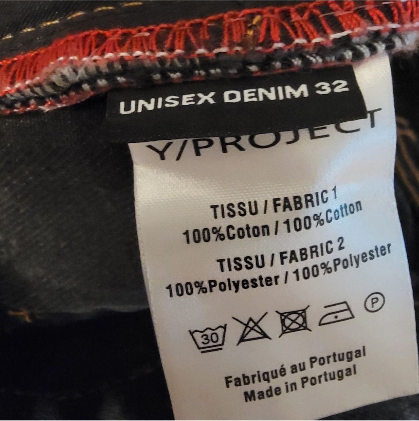 Y/Project Y/Project Unisex Cowboy Cuff Jeans Black Acid Wash sz 32 Size US 32 / EU 48 - 5 Thumbnail