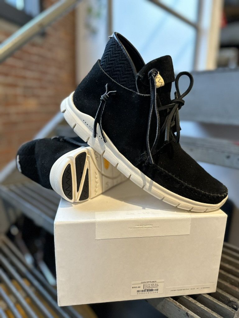 靴 VISVIM UTE MOC TRAINER MID-FOLK UTE Moc Trainer Mid-Folk - Black – Feature