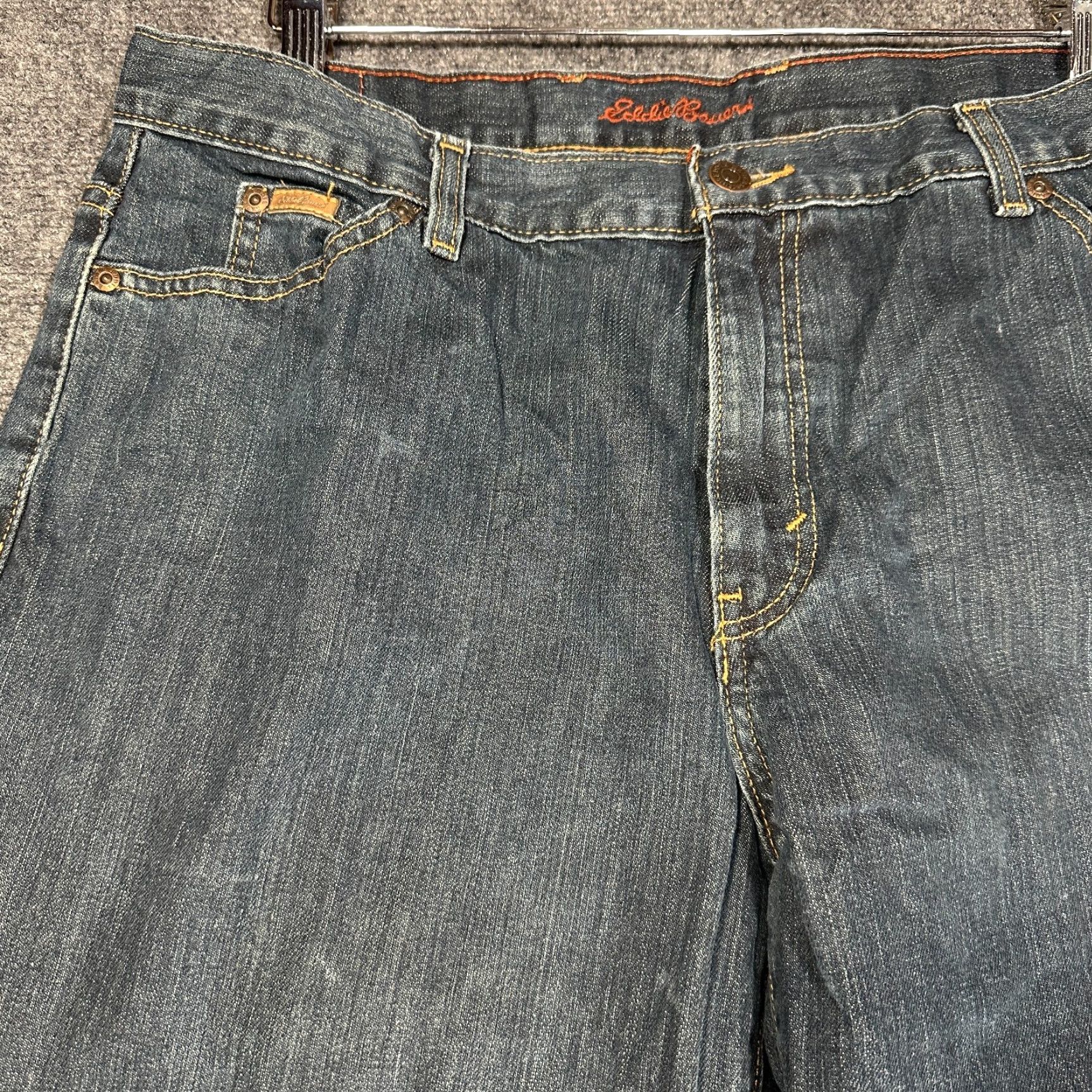 Eddie Bauer VINTAGE? No — Eddie Bauer Jeans Women? 16 Cotton Stretch 5-Pocket Five-Pocket Zipper Regular Straight Blue Denim Size 38" / US 16 / IT 52 - 4 Thumbnail