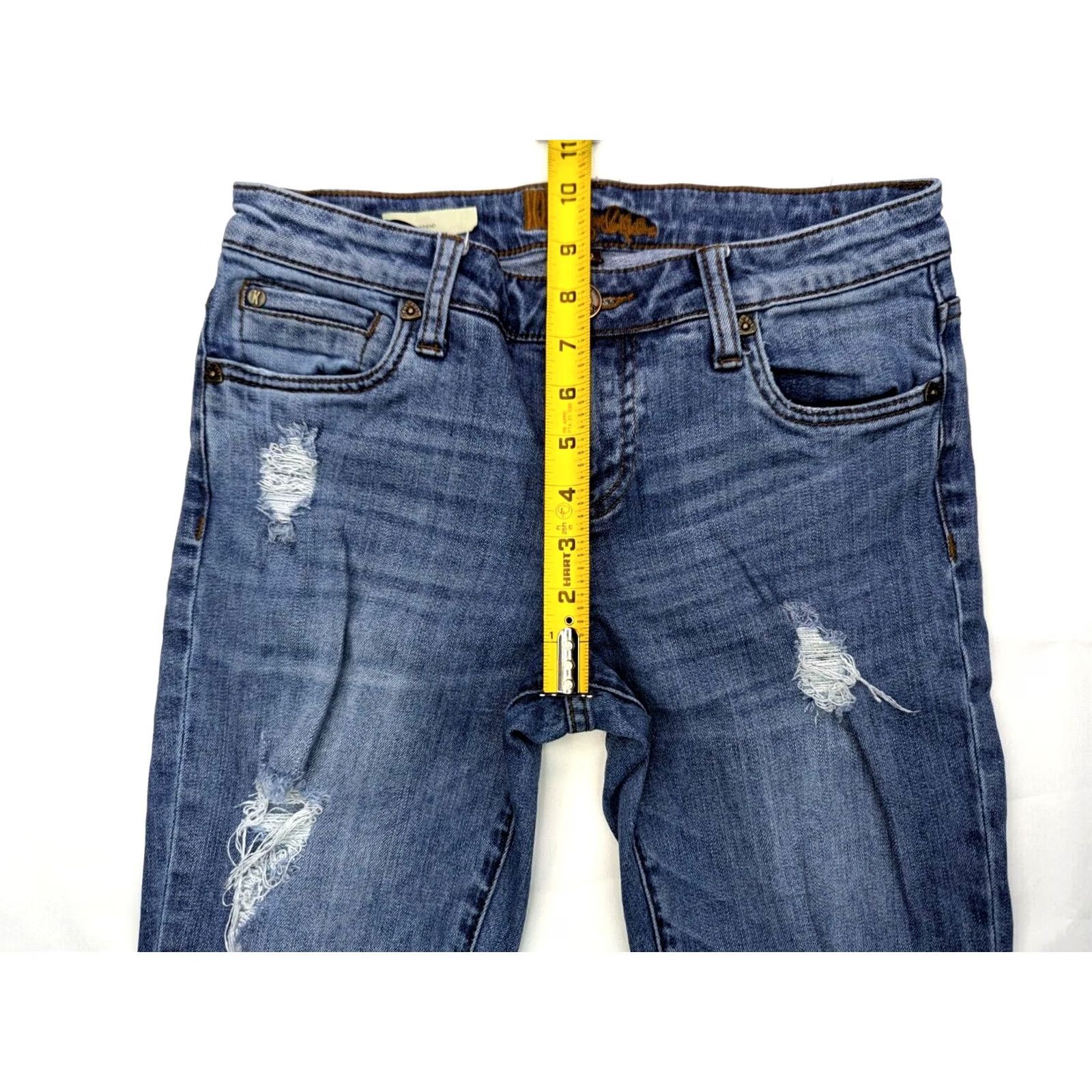 Vintage Kut From The Kloth Katy Jeans Women 2 (29x29) Blue Mid-Rise Distressed Boyfriend Size 26" / US 2 / IT 38 - 5 Thumbnail