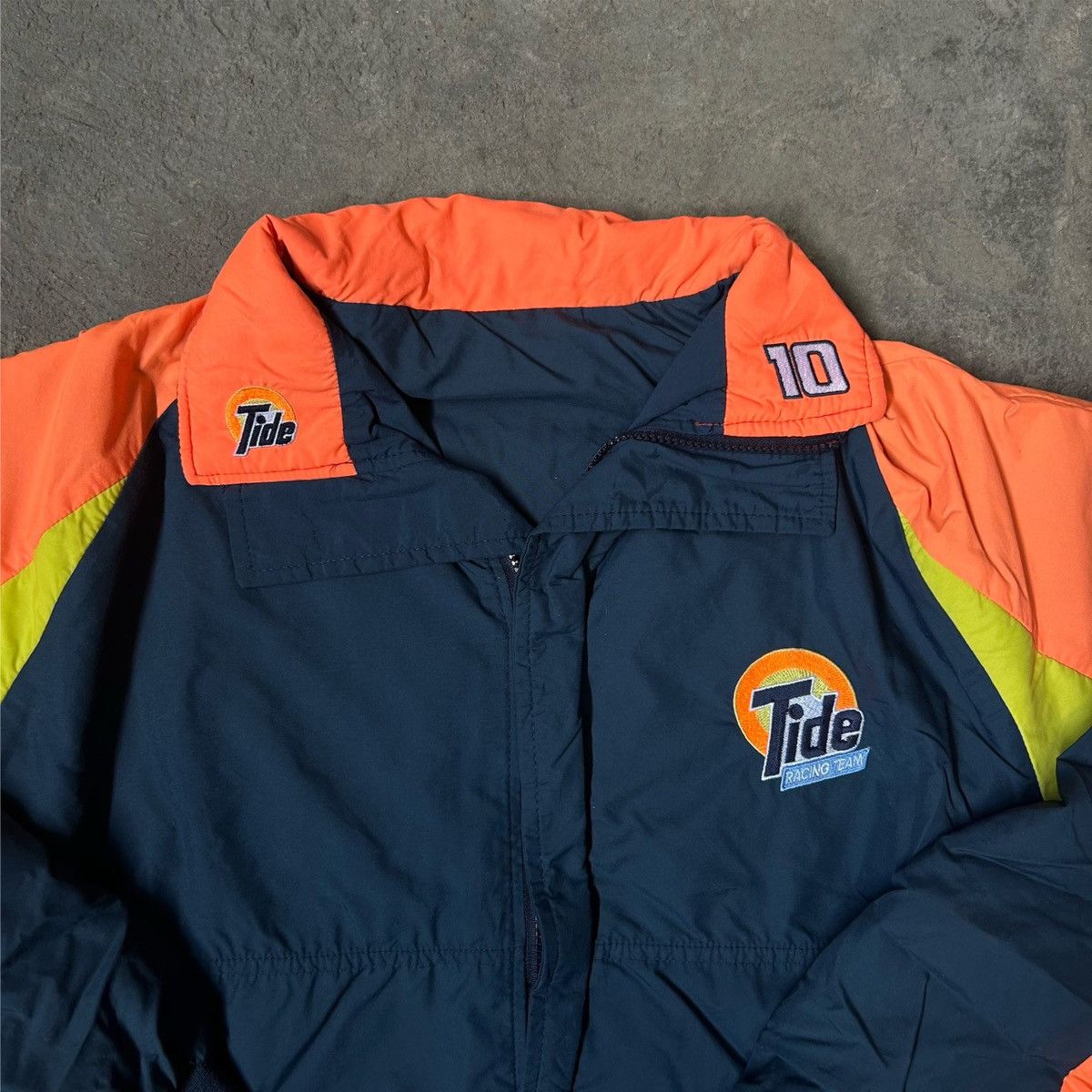 Vintage 1997 Tide Race Gear Nylon Reversible Jacket MADE IN USA Size US L / EU 52-54 / 3 - 3 Thumbnail