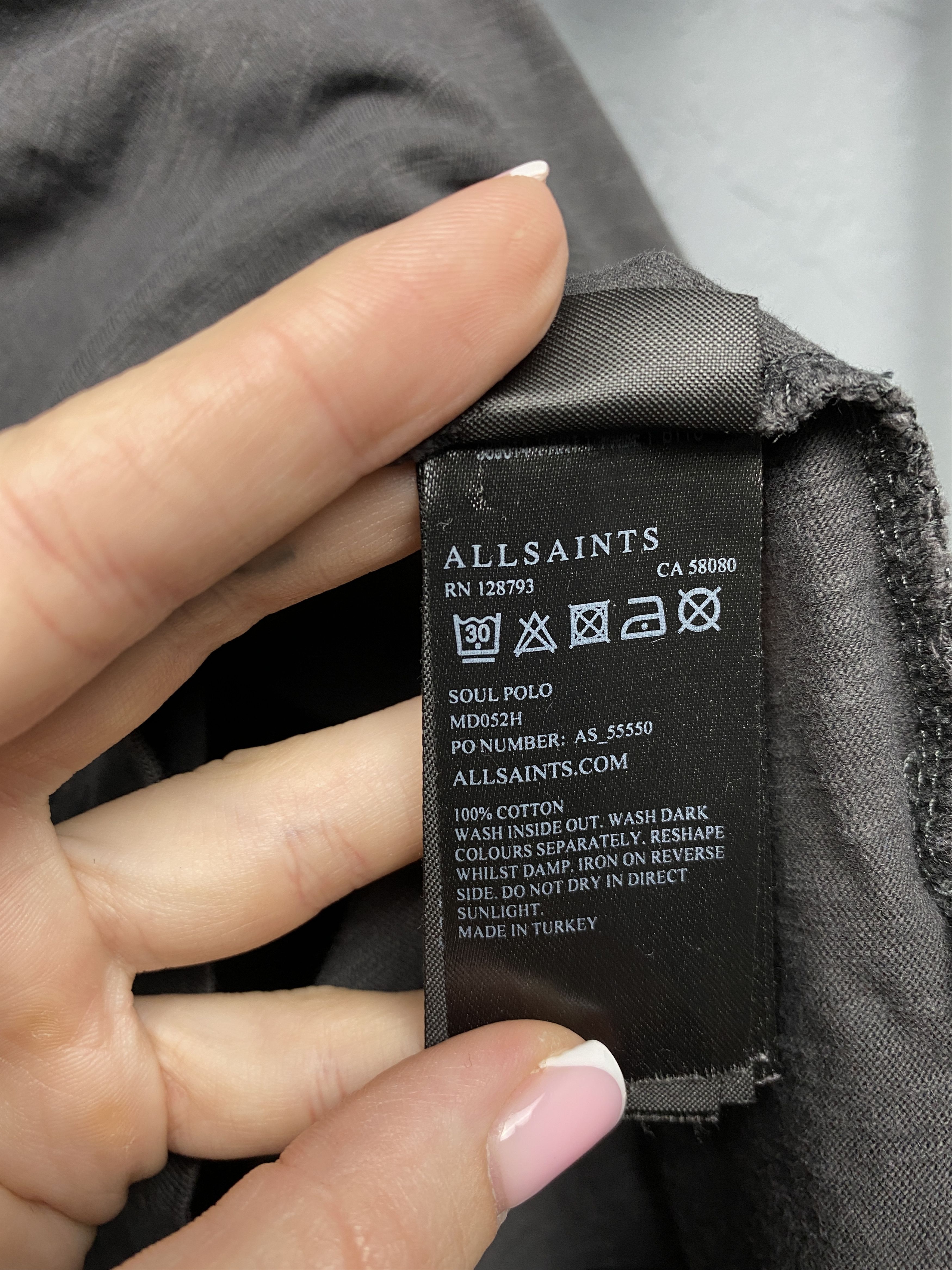 Allsaints Allsaints Soul Vintage Mens Polo Shirt Size US L / EU 52-54 / 3 - 4 Thumbnail