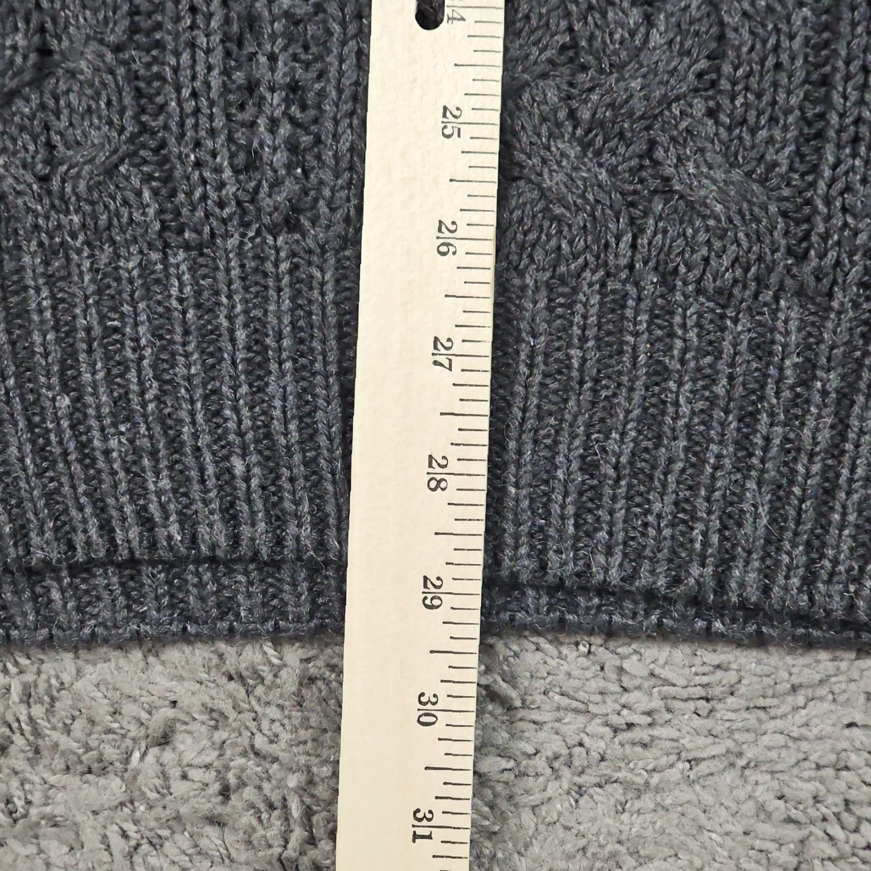Vintage Structure Sweater Mens XL Gray Cable Knit Pullover Oversized Crew Neck Warmth Size US XL / EU 56 / 4 - 5 Thumbnail