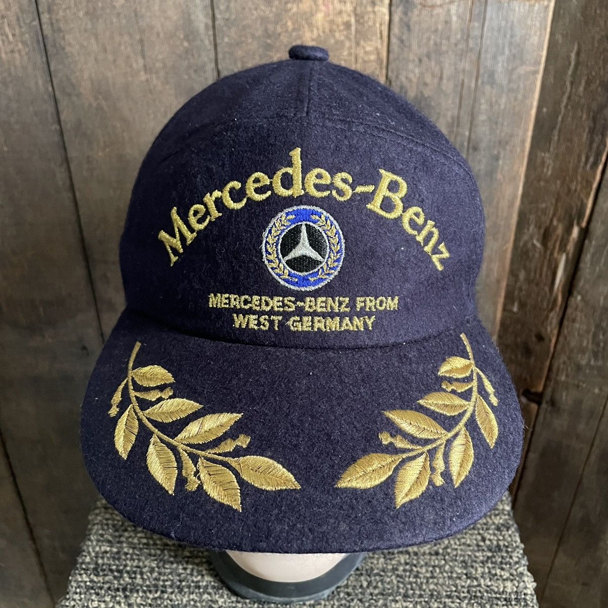 Mercedes-Benz × Vintage Vintage Mercedez Benz 7panel Wool hat Size ONE SIZE - 3 Thumbnail