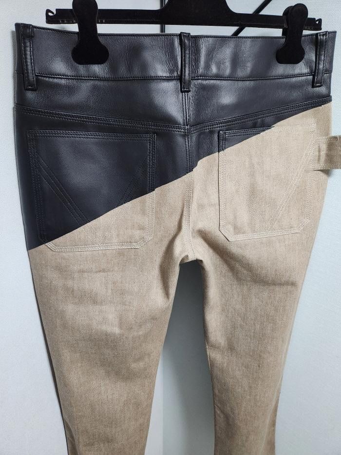 Bottega Veneta Bottega Veneta Brown Leather Jeans Size US 26 / EU 42 - 6 Thumbnail