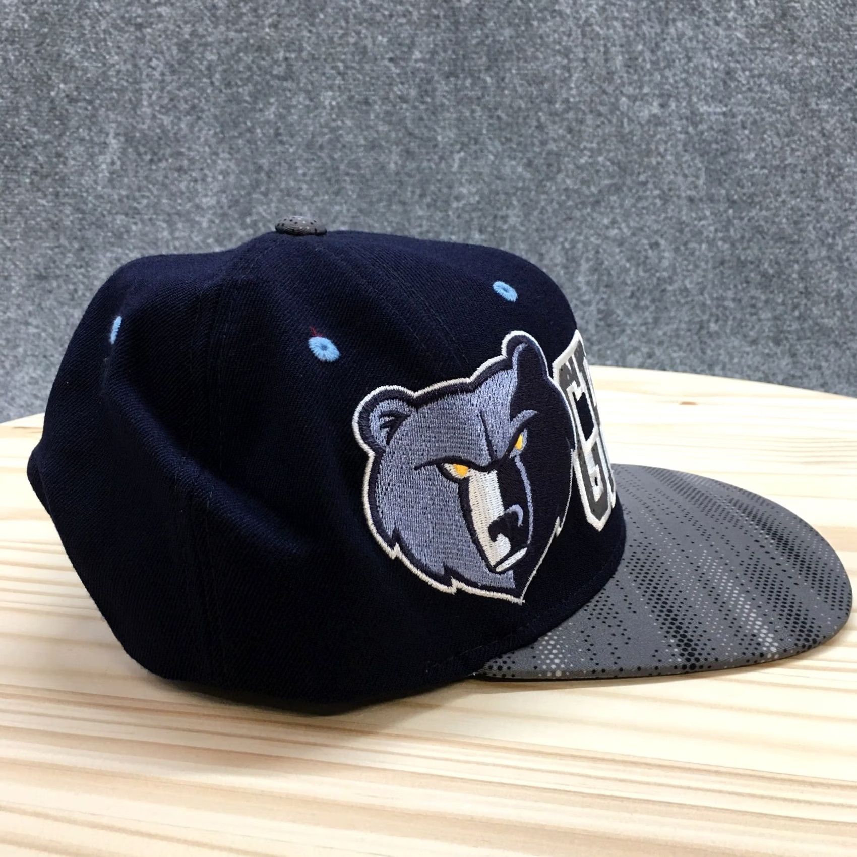 Adidas Adidas Memphis Grizzlies NBA Snapback Hat Men Blue OS Embroidered Logo Flat Brim Size ONE SIZE - 5 Thumbnail