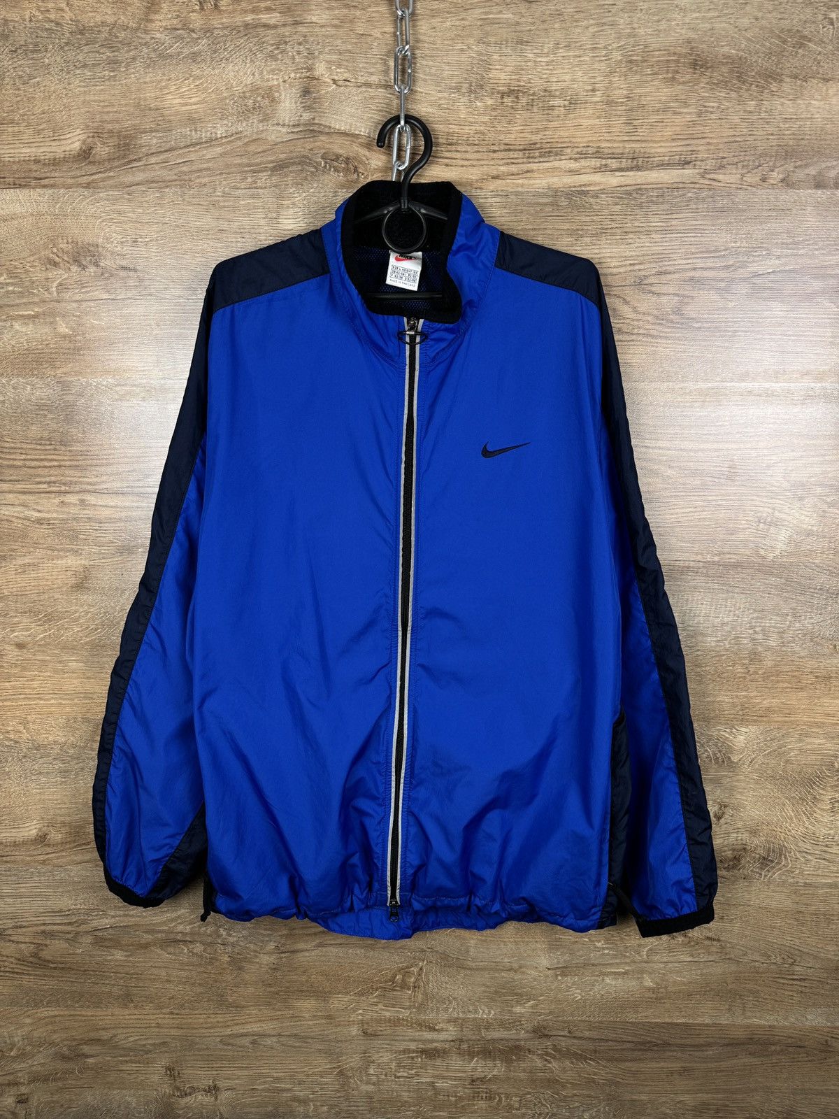 Nike Mens Vintage Nike track jacket swoosh nylon navy Olympic y2k Size US L / EU 52-54 / 3 - 1 Thumbnail