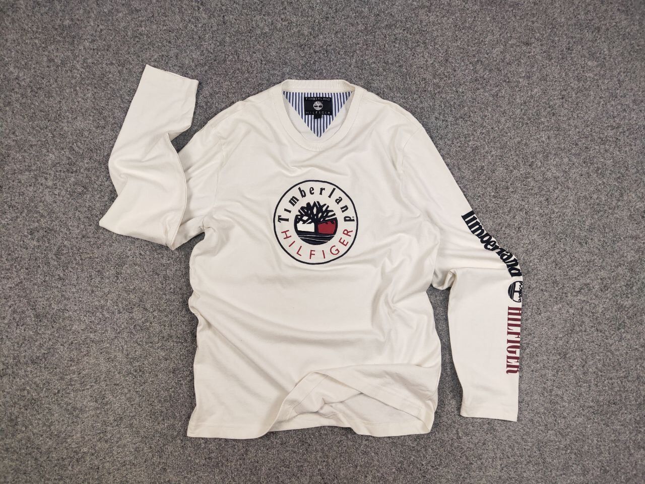 Tommy Hilfiger Timberland x Tommy Hilfiger White Logo long sleeve Top Size US L / EU 52-54 / 3 - 12 Thumbnail