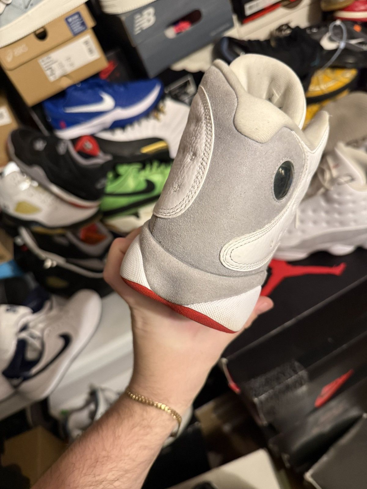 Jordan Brand Jordan retro 13 wolf grey sz 12 Size US 12 / EU 45 - 4 Thumbnail