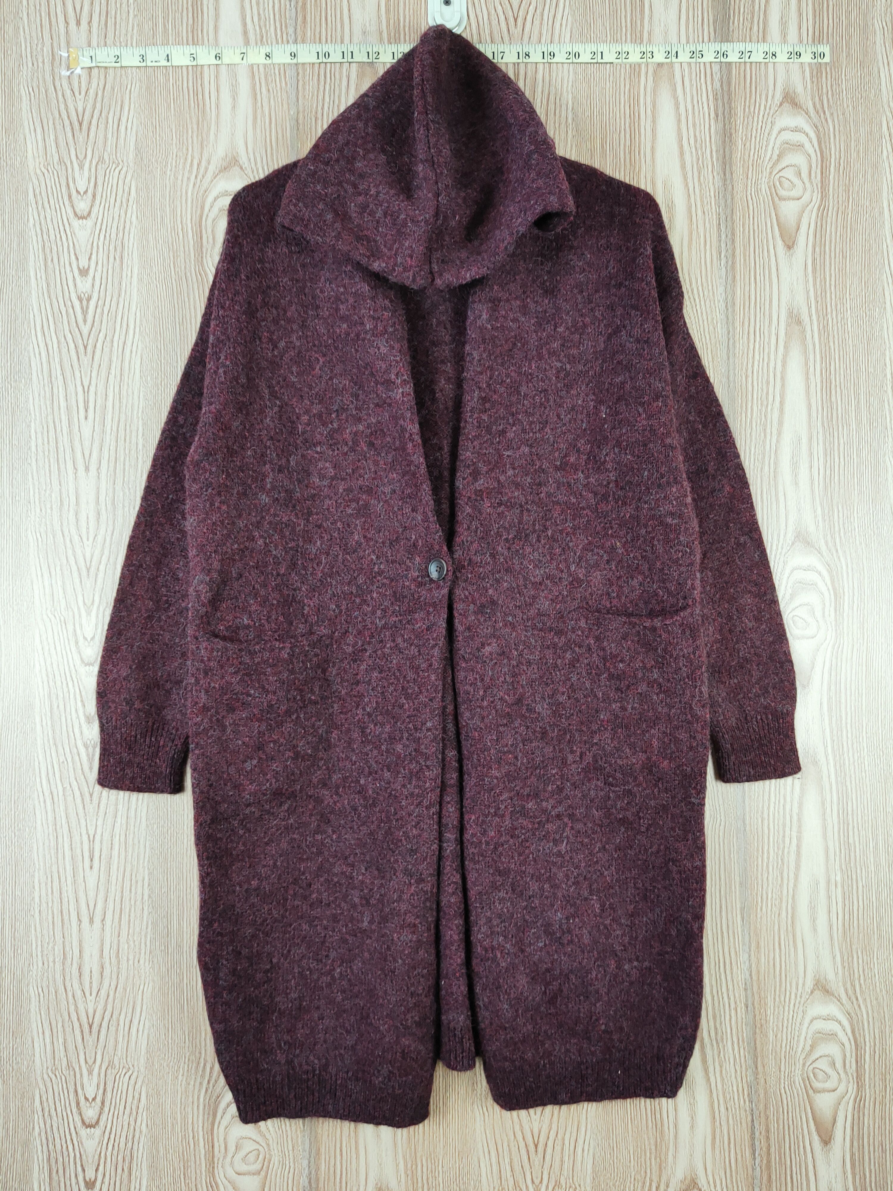 Homespun Knitwear Uniqlo Knitwear mohair Hoodie Long Cardigan #W739 Size M / US 6-8 / IT 42-44 - 1 Thumbnail