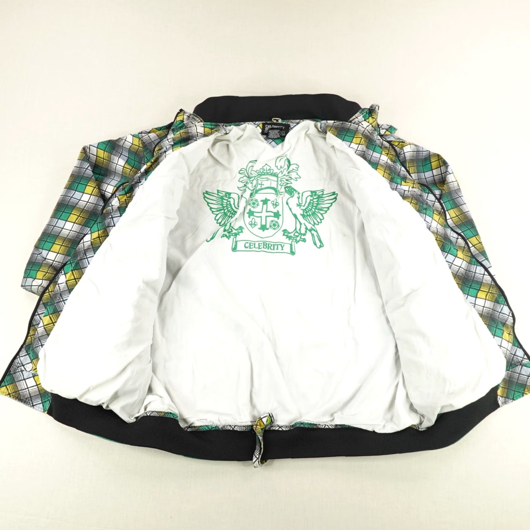 Vintage VINTAGE Celebrity By Design Jacket Mens 2XL Green Plaid Mid-Length Y2K Outdoor Size US XXL / EU 58 / 5 - 6 Thumbnail
