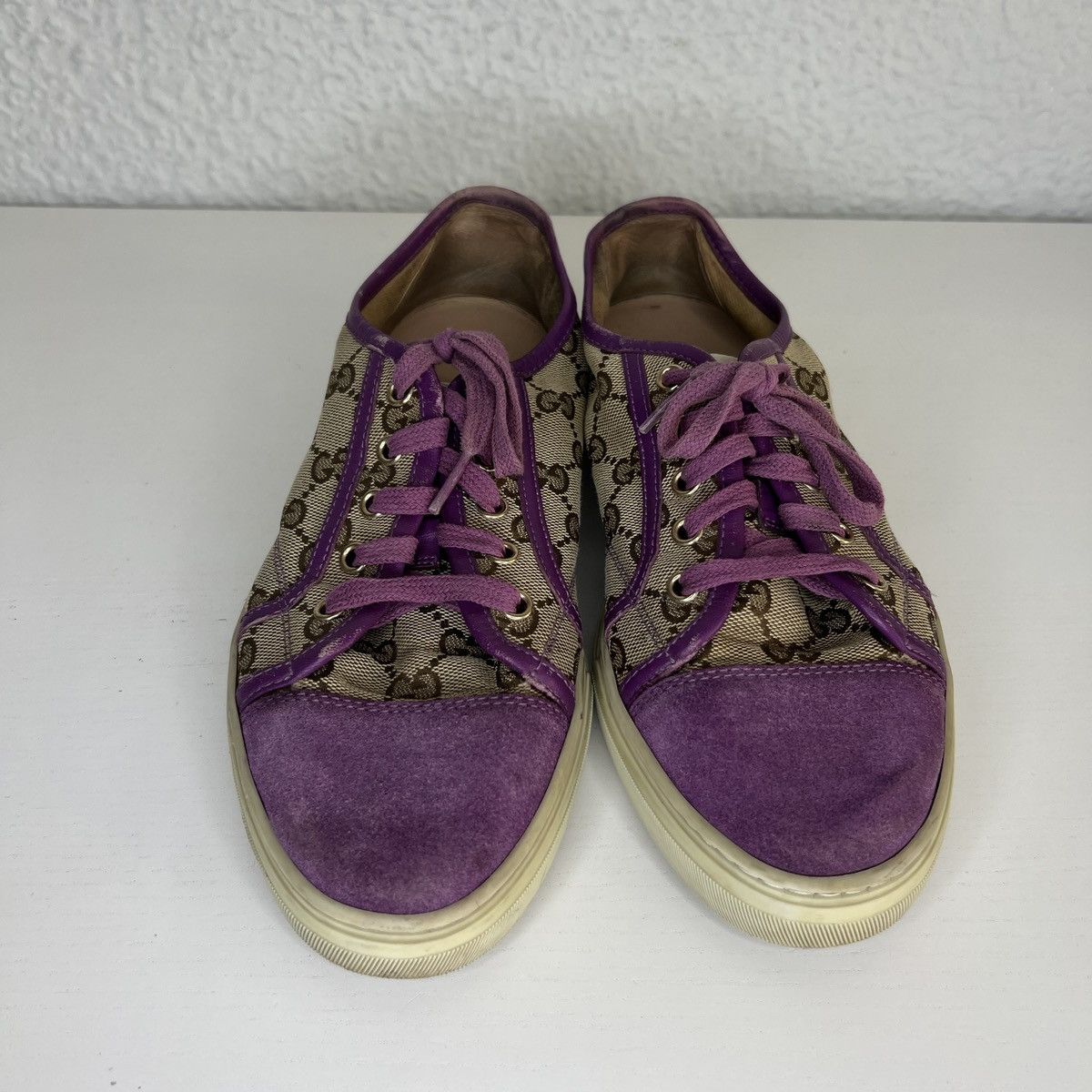 Gucci Gucci GG Shoes Trainers Sneakers Monogram Pink Leather Y2K Size US 9 / IT 39 - 2 Thumbnail