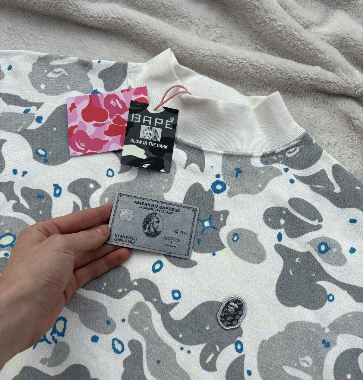 Bape Bape Space Camo Logo Crewneck Sweater Size US M / EU 48-50 / 2 - 2 Thumbnail
