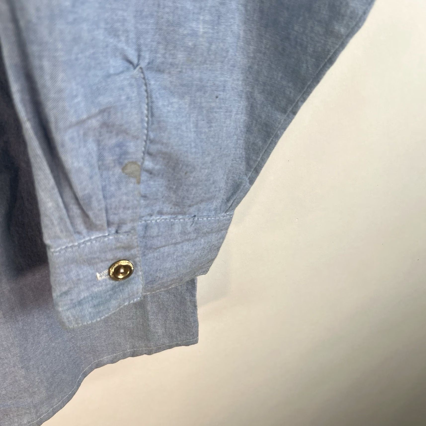 Vintage VINTAGE S.B. Collections Western Embroidered Button-Up Shirt Womens Size L Blue Denim Classic Casual Long Sleeve Size L / US 10 / IT 46 - 4 Thumbnail