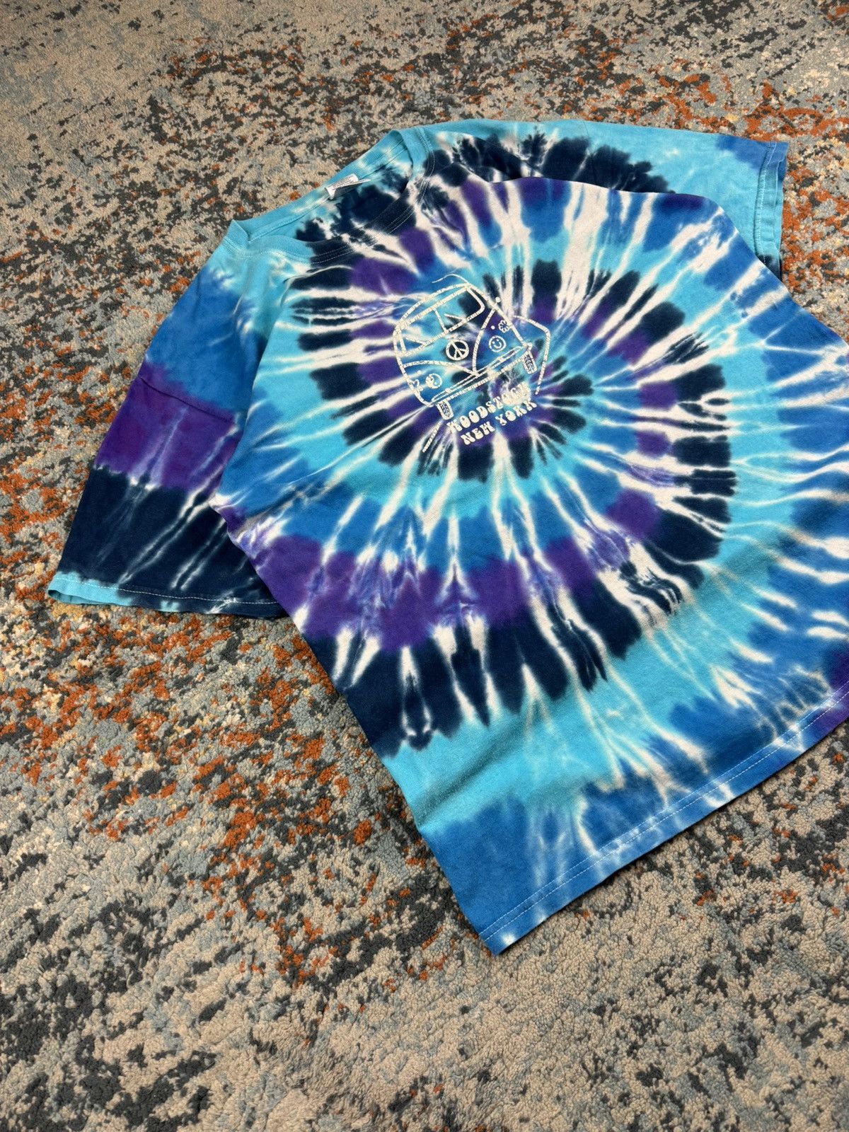 Vintage Vintage 00s Woodstock tie dye hippie grateful dead style tee Size US L / EU 52-54 / 3 - 3 Thumbnail