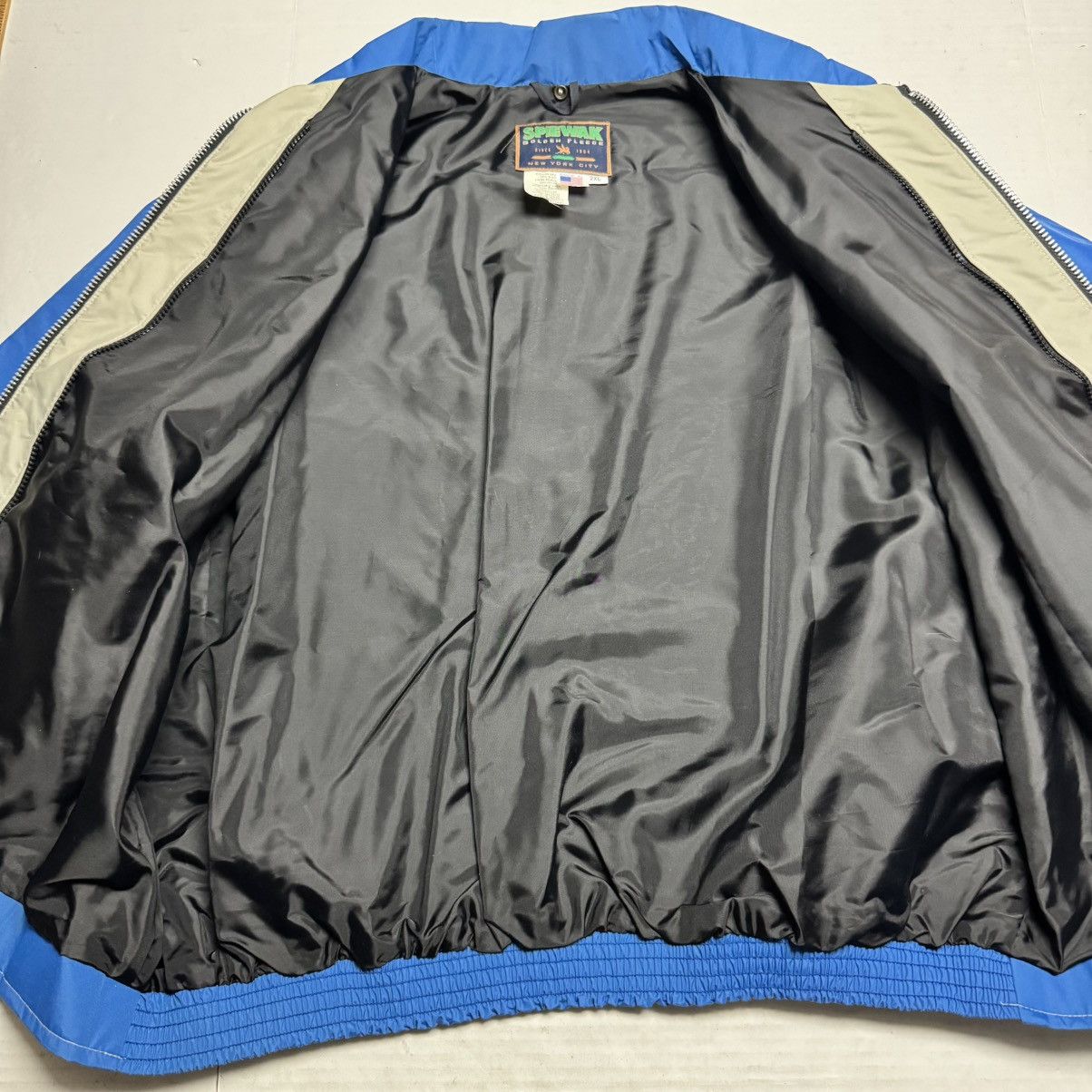 I. Spiewak And Sons Spiewak Golden Fleece Color Block Bomber Jacket Shell Only Size US XXL / EU 58 / 5 - 2 Thumbnail