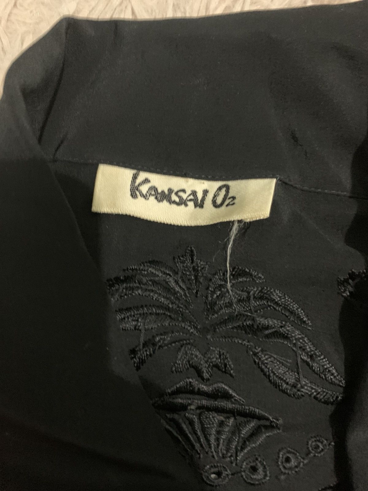 Japanese Brand × Kansai Yamamoto × Vintage Vintage kansai 90s colour block silk blouse Size L / US 10 / IT 46 - 5 Thumbnail
