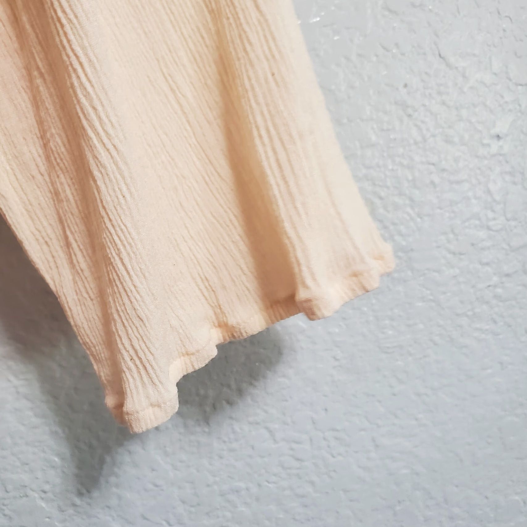 Sanctuary Sanctuary Women Blouse Shirt Boho Peasant M Peach Rayon Long Sleeve Round Neck Ruffle Crinkle Lightweight N/A Size M / US 6-8 / IT 42-44 - 7 Thumbnail