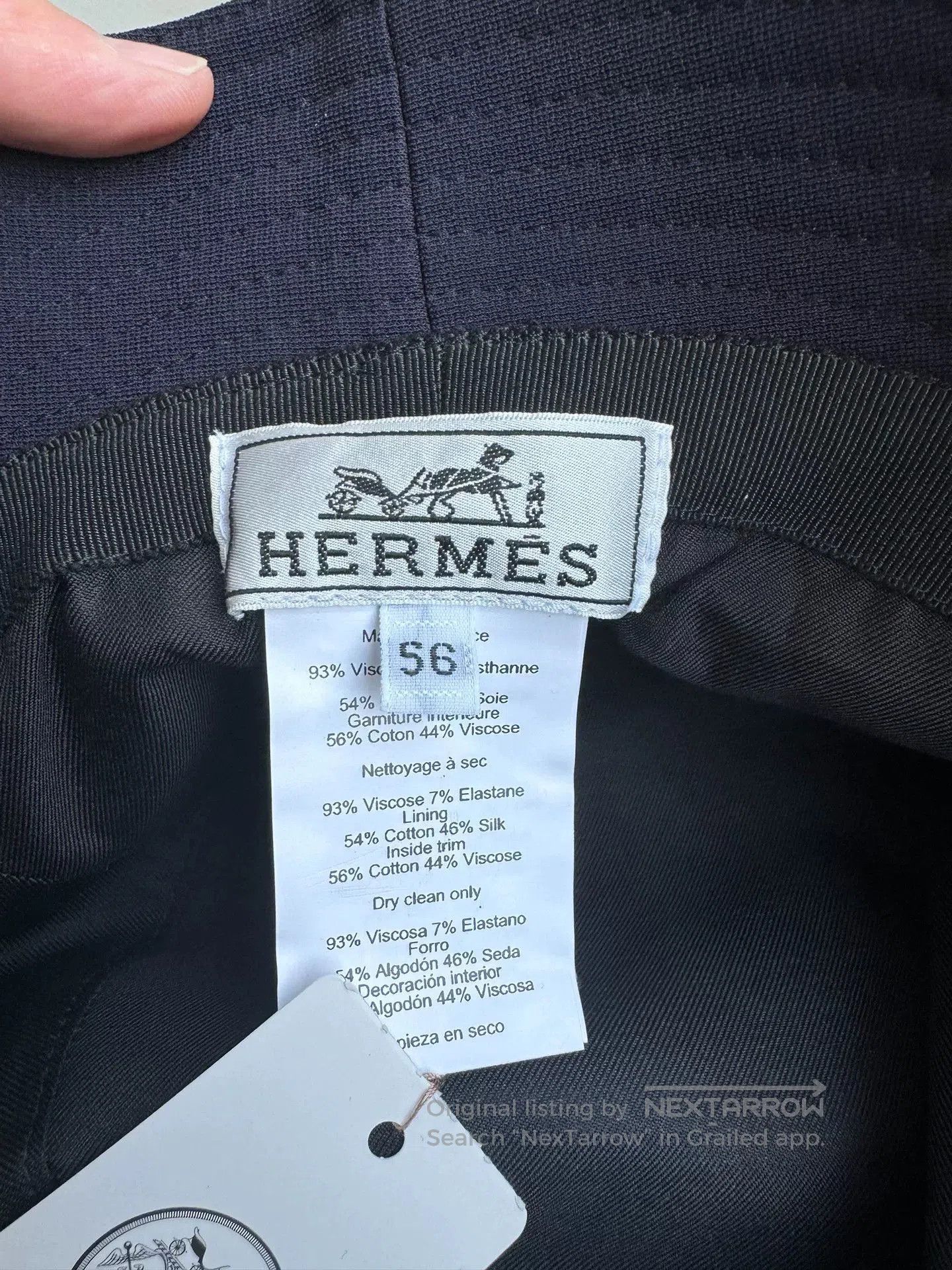 Hermes Hermes Navy Blue Bucket Hat. Size ONE SIZE - 5 Thumbnail